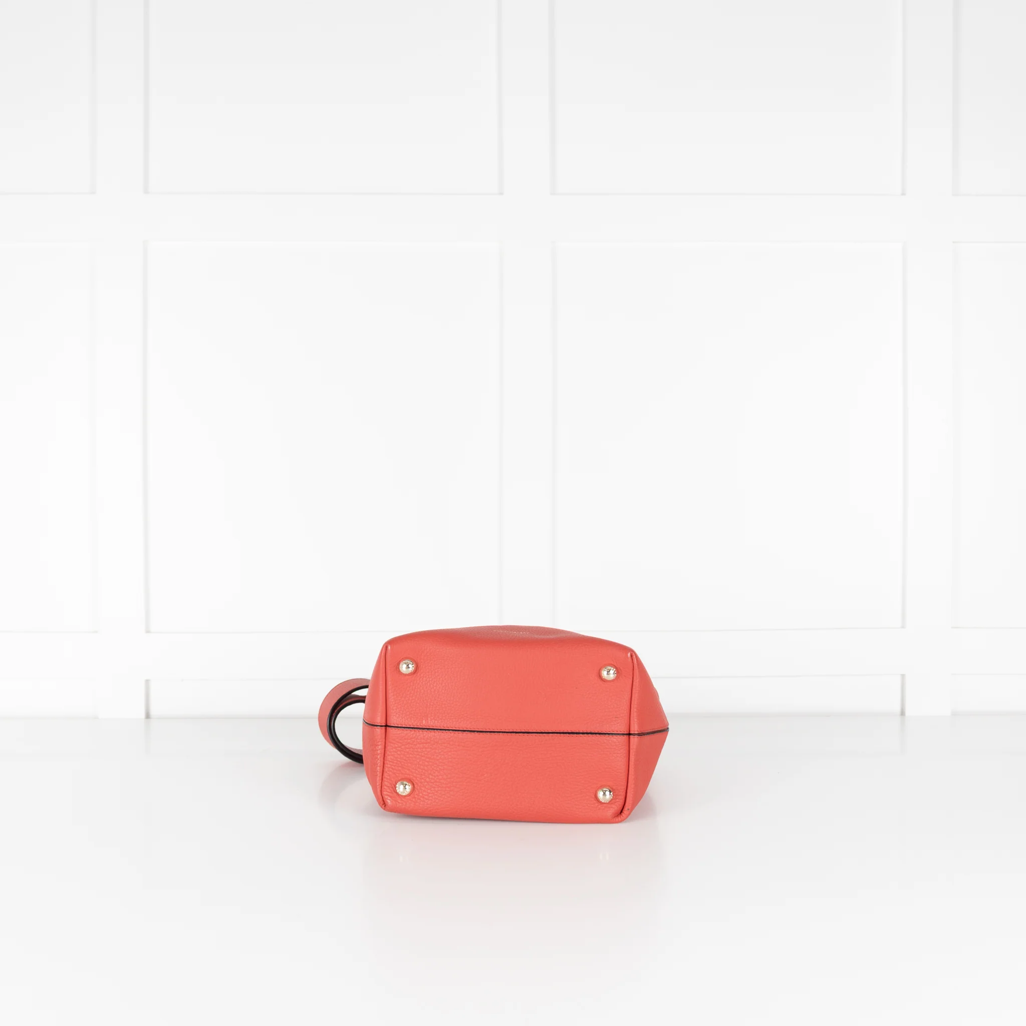 Strathberry Red Leather Lana Shoulder Bag - Image 6