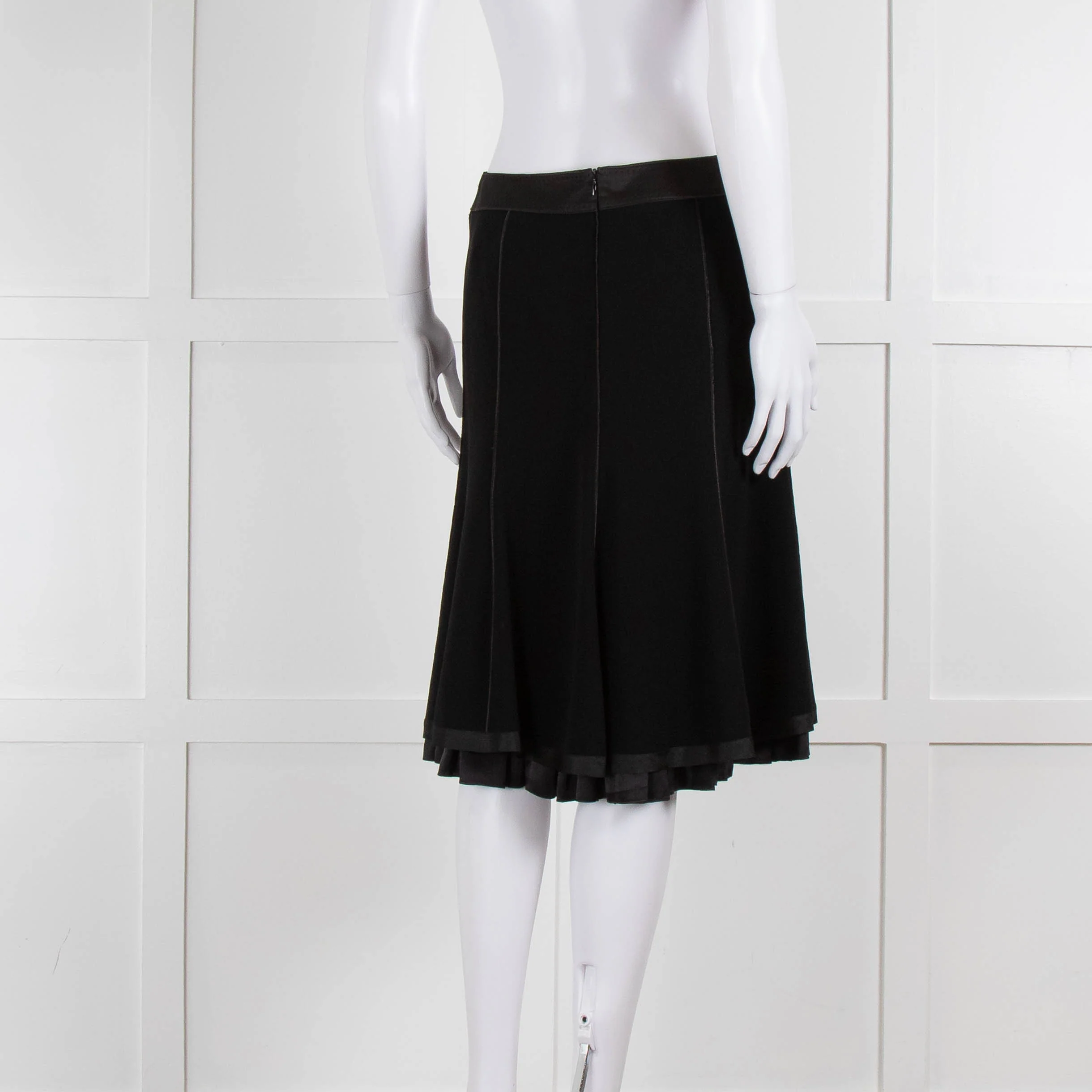 Strenesse Black Panelled A Line Skirt - Image 4
