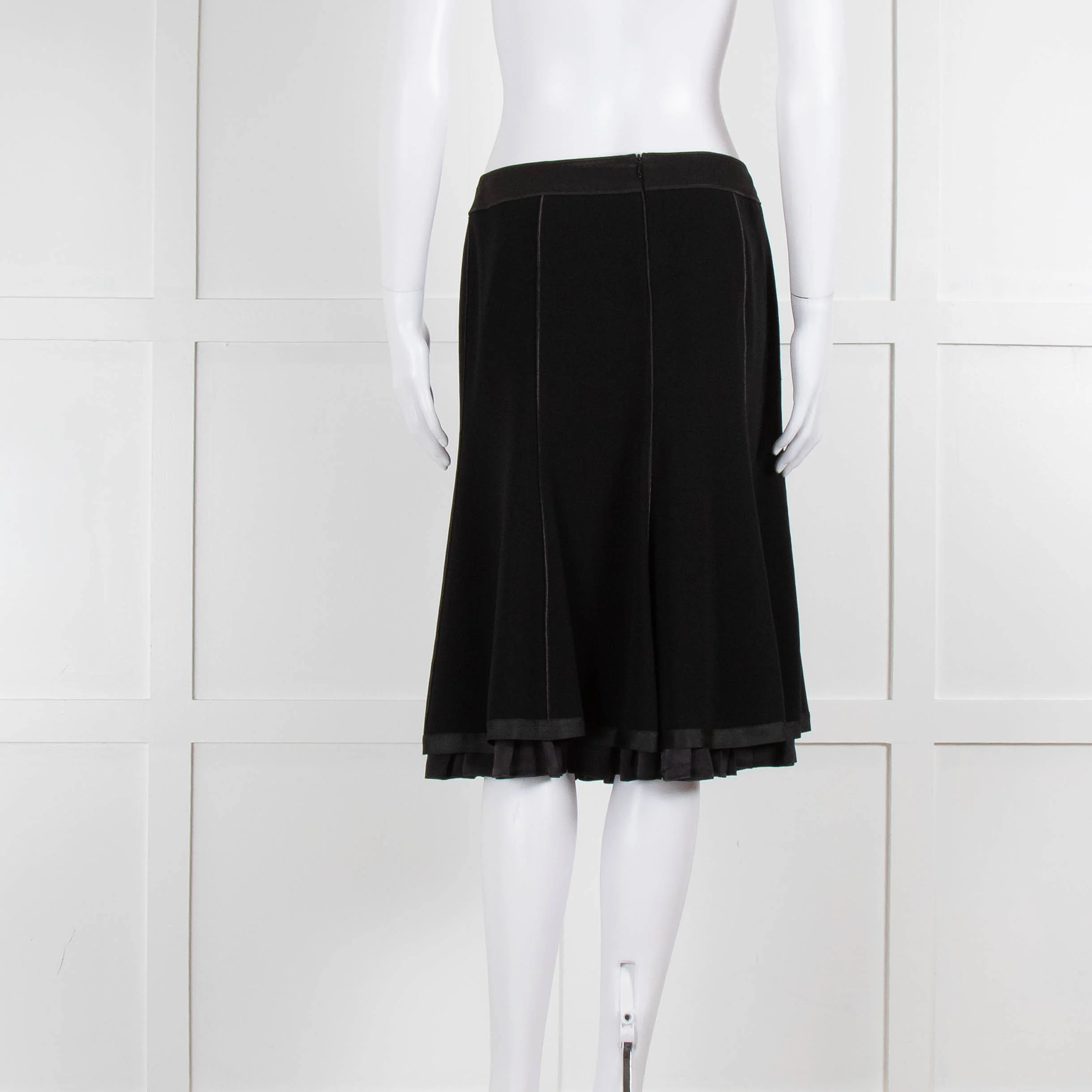 Strenesse Black Panelled A Line Skirt - Image 5