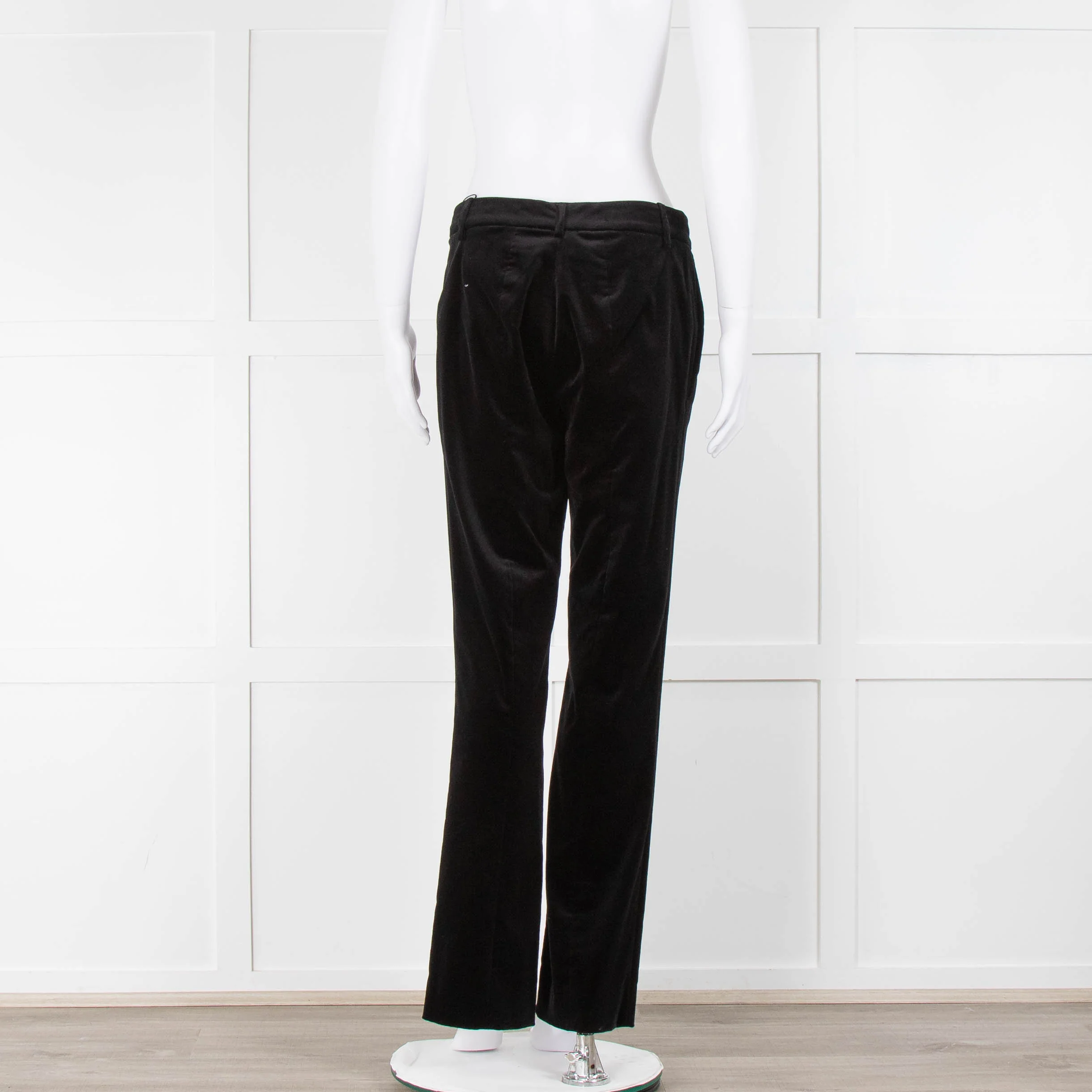 Strenesse Black Velvet Trousers - Image 3