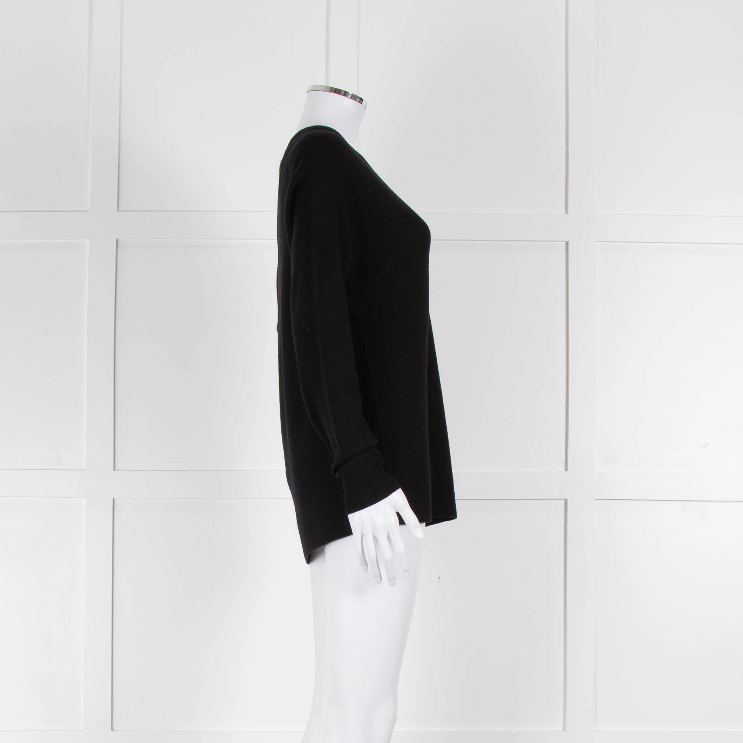 Strenesse Black Wool/Cashmere Mix Jumper - Image 4