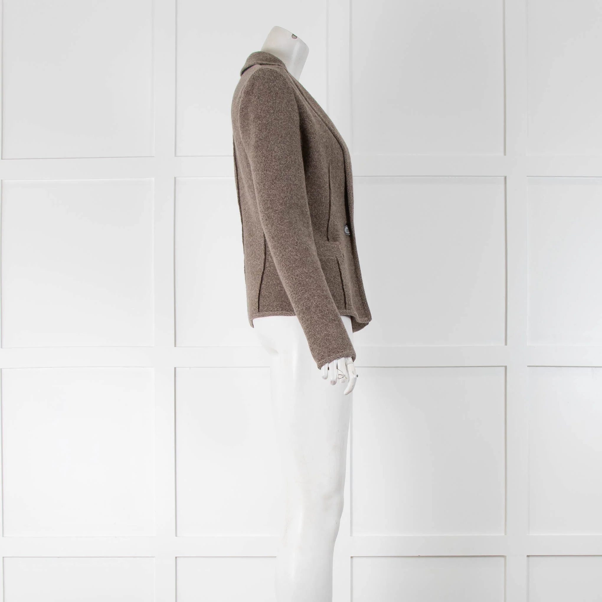Strenesse Brown Marl Unlined Jacket - Image 2