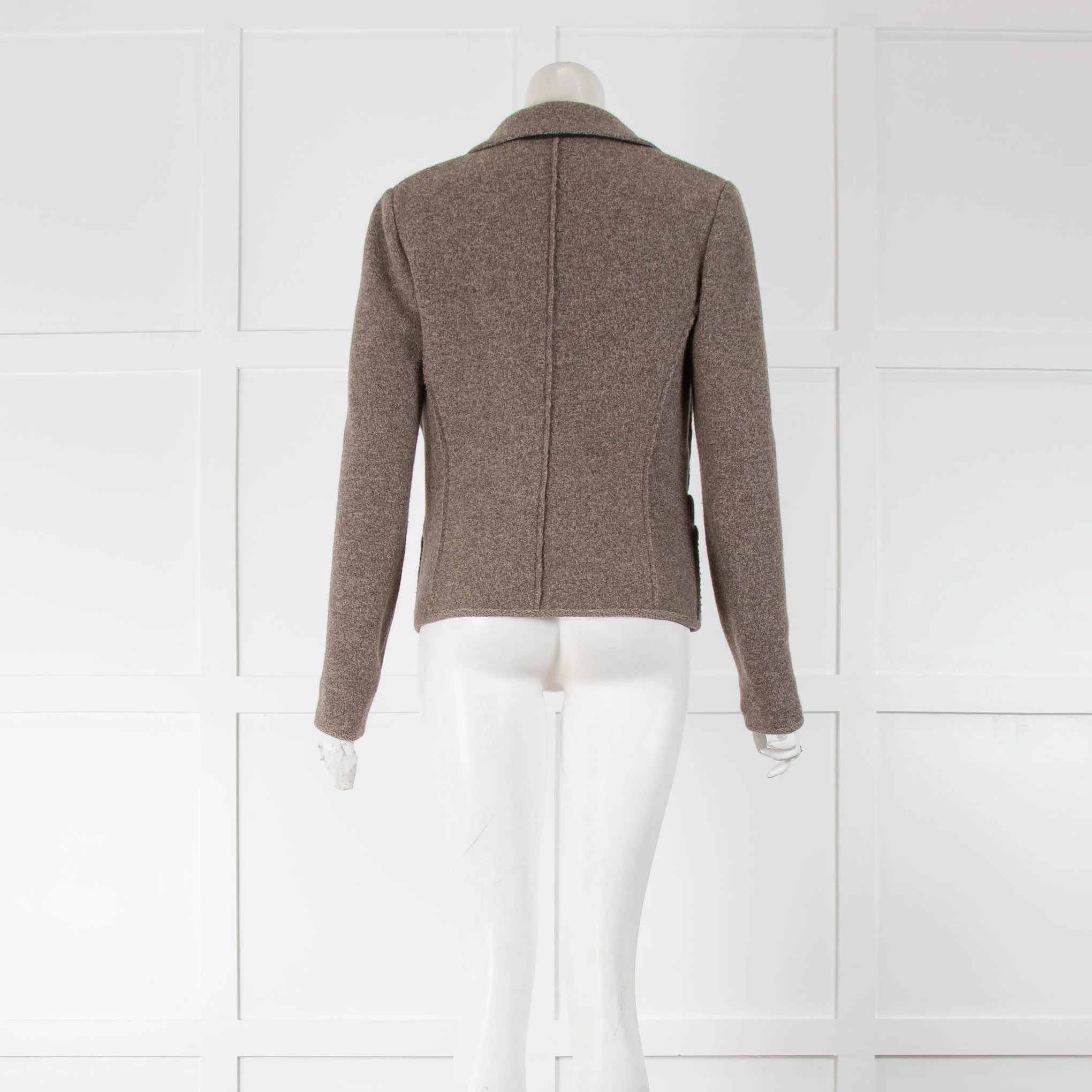 Strenesse Brown Marl Unlined Jacket - Image 3