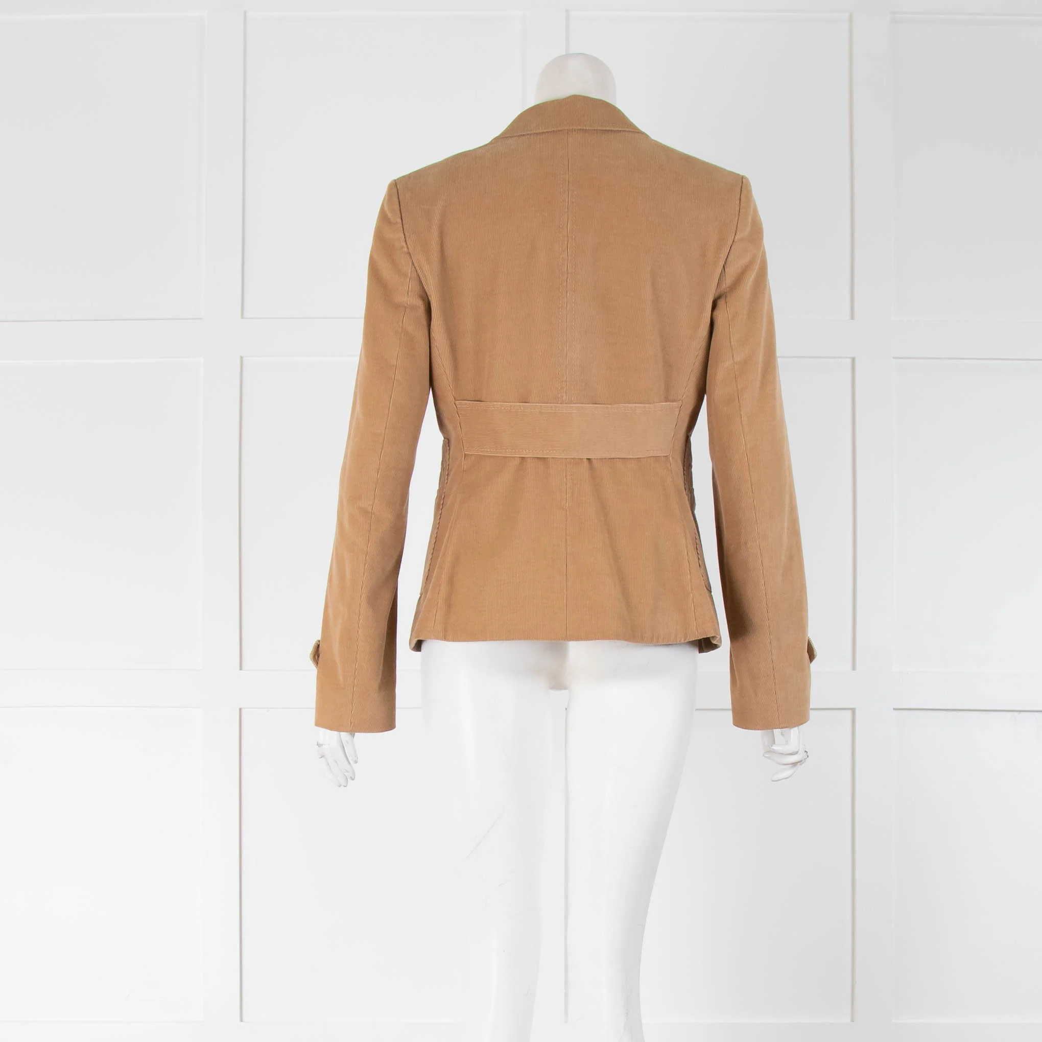 Strenesse Camel Cord Jacket with Silver Buttons - Image 3