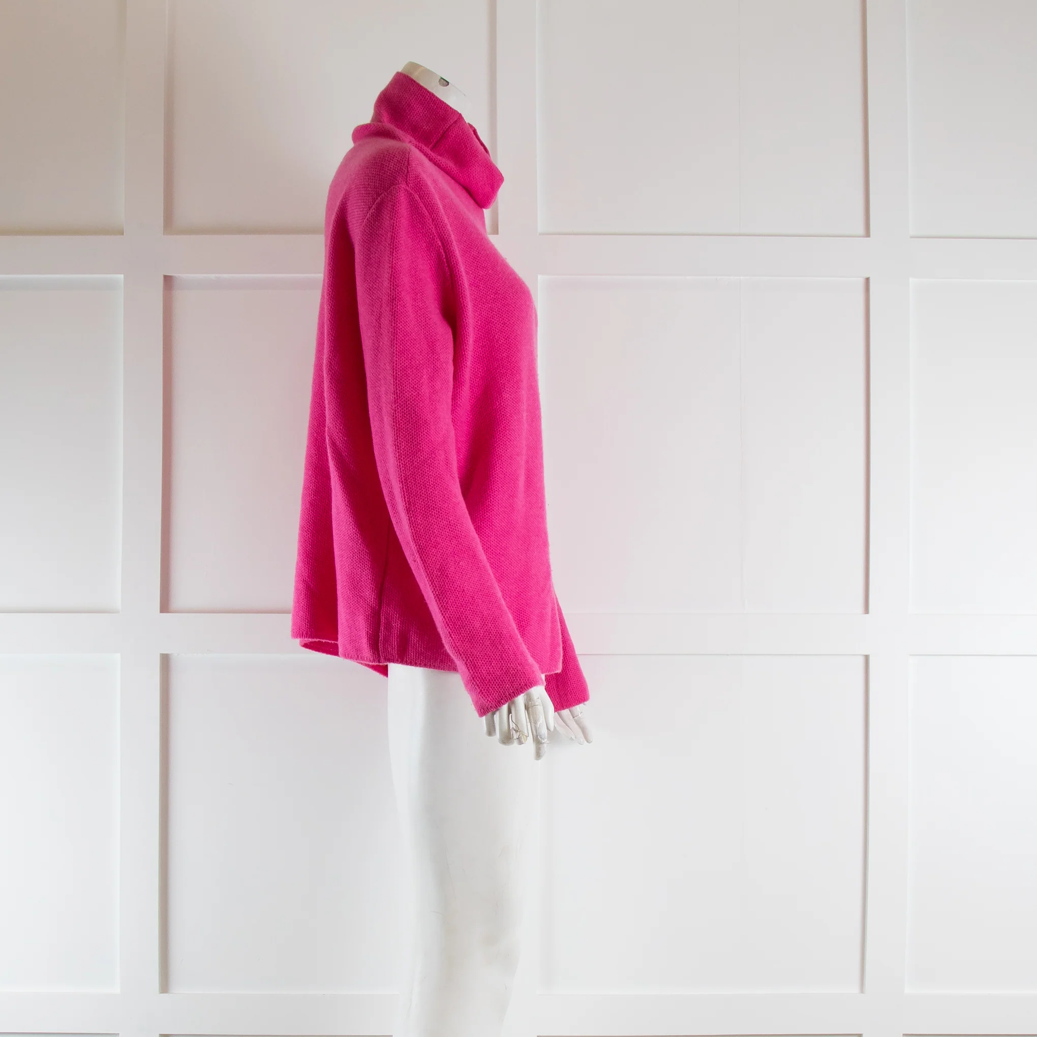 Studio Cashmere Pink Cashmere High Neck Jumper - Image 2