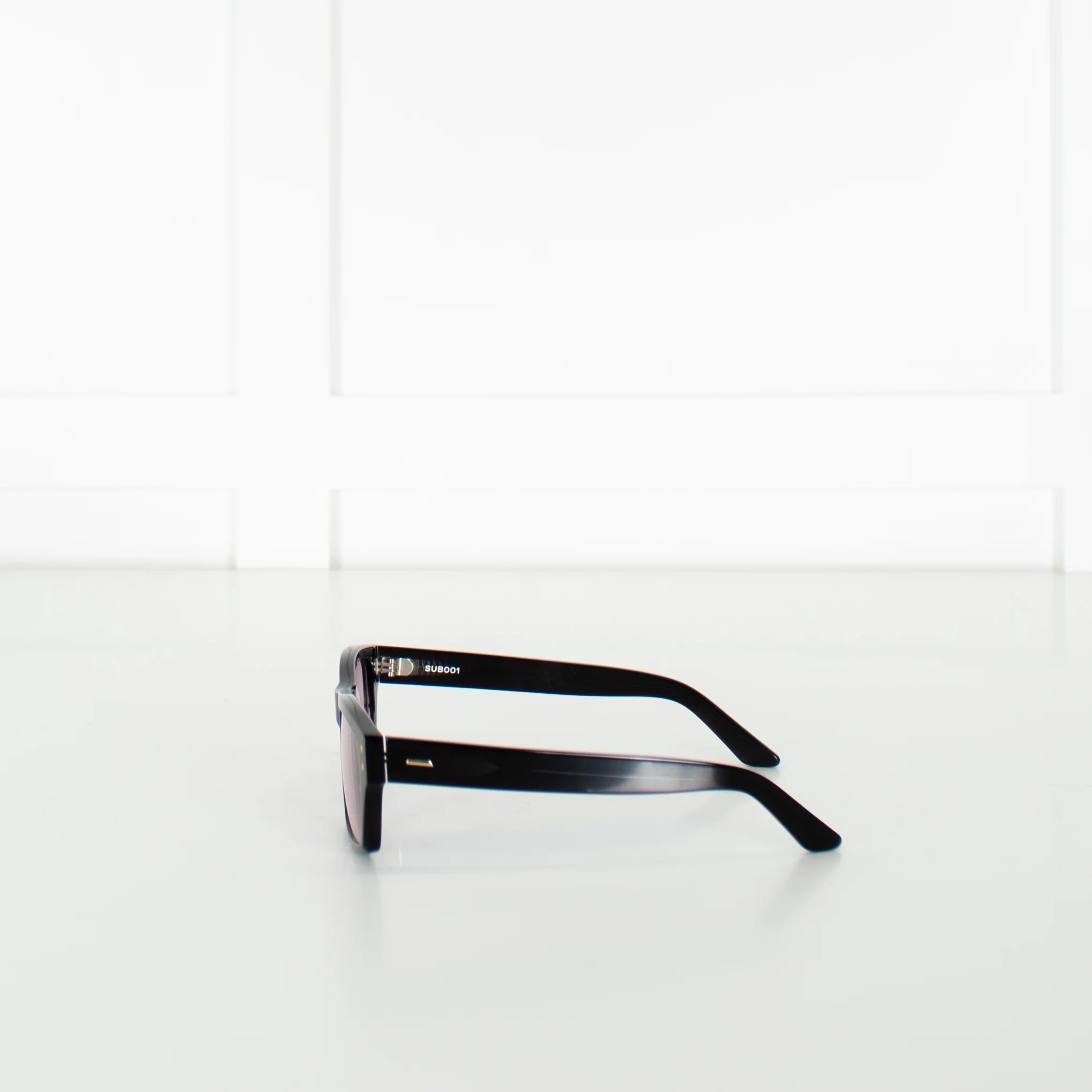 Sub Sun Black Sunglasses With Rose Clear Lenses - Image 5