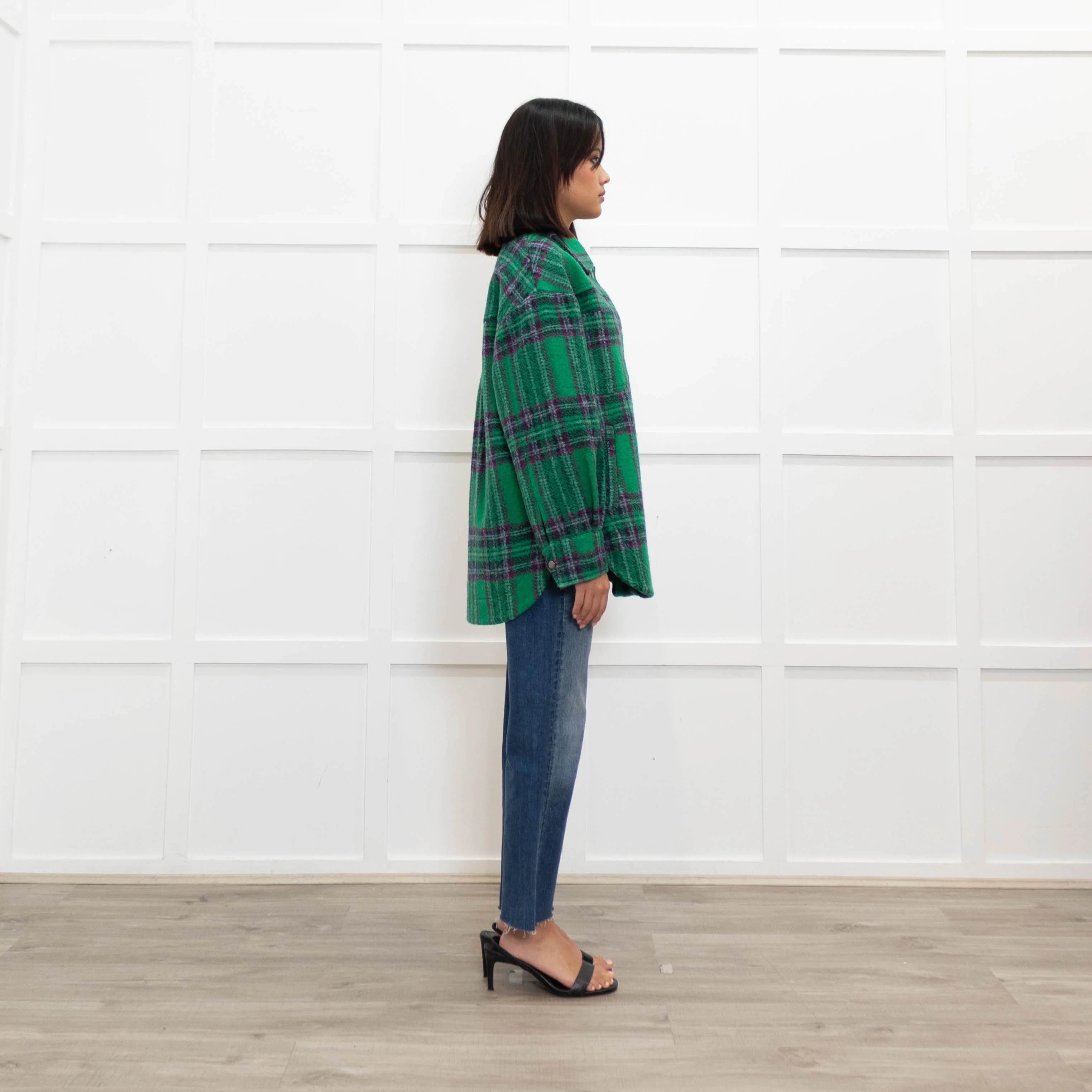 Suncoo Green Check Shacket - Image 4