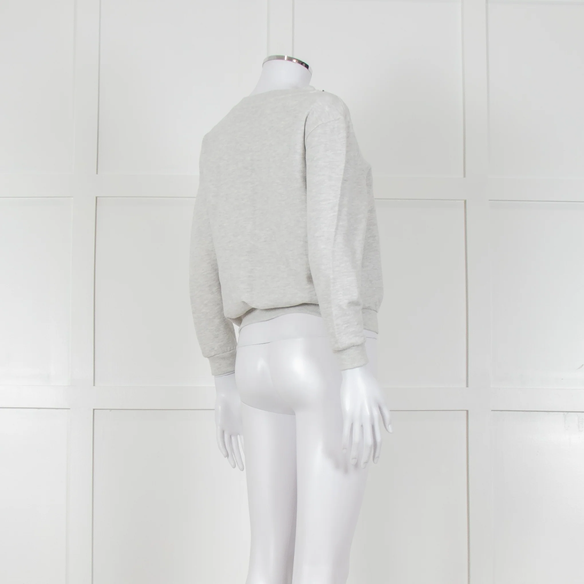 Suncoo Grey Marl Jewelled Sweatshirt - Image 3