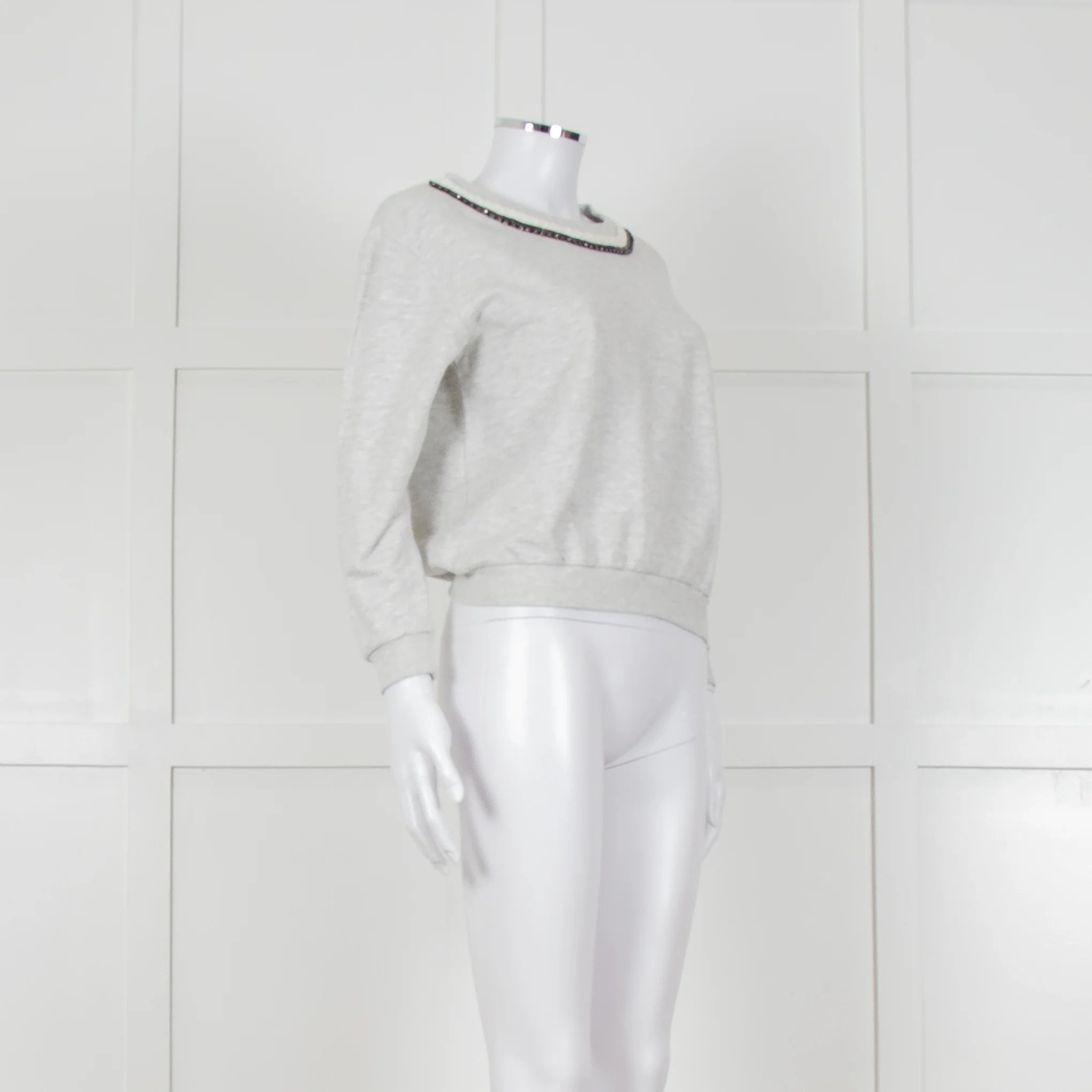 Suncoo Grey Marl Jewelled Sweatshirt - Image 8