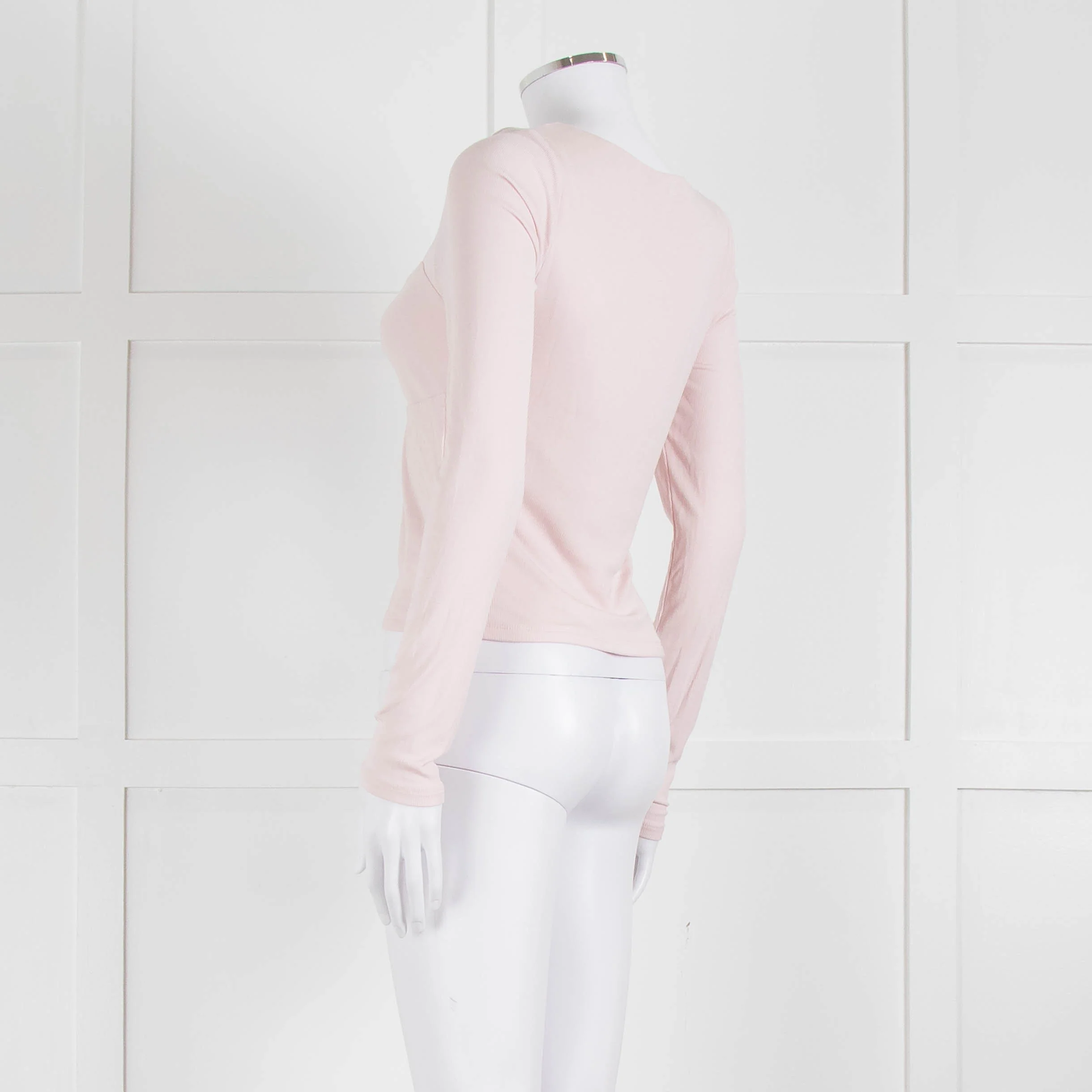 Sunday Best Pale Pink Stretch Top With Gathered Bust - Image 6