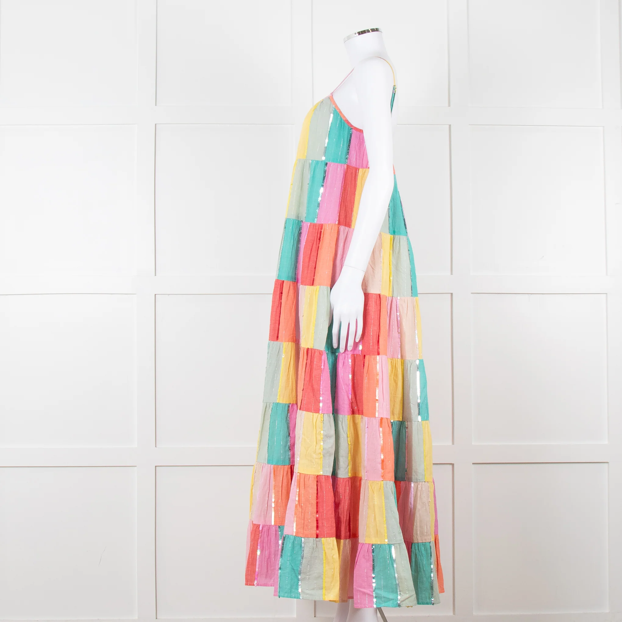 Sundress Rainbow Patchwork Sequin Maxi Dress - Image 7