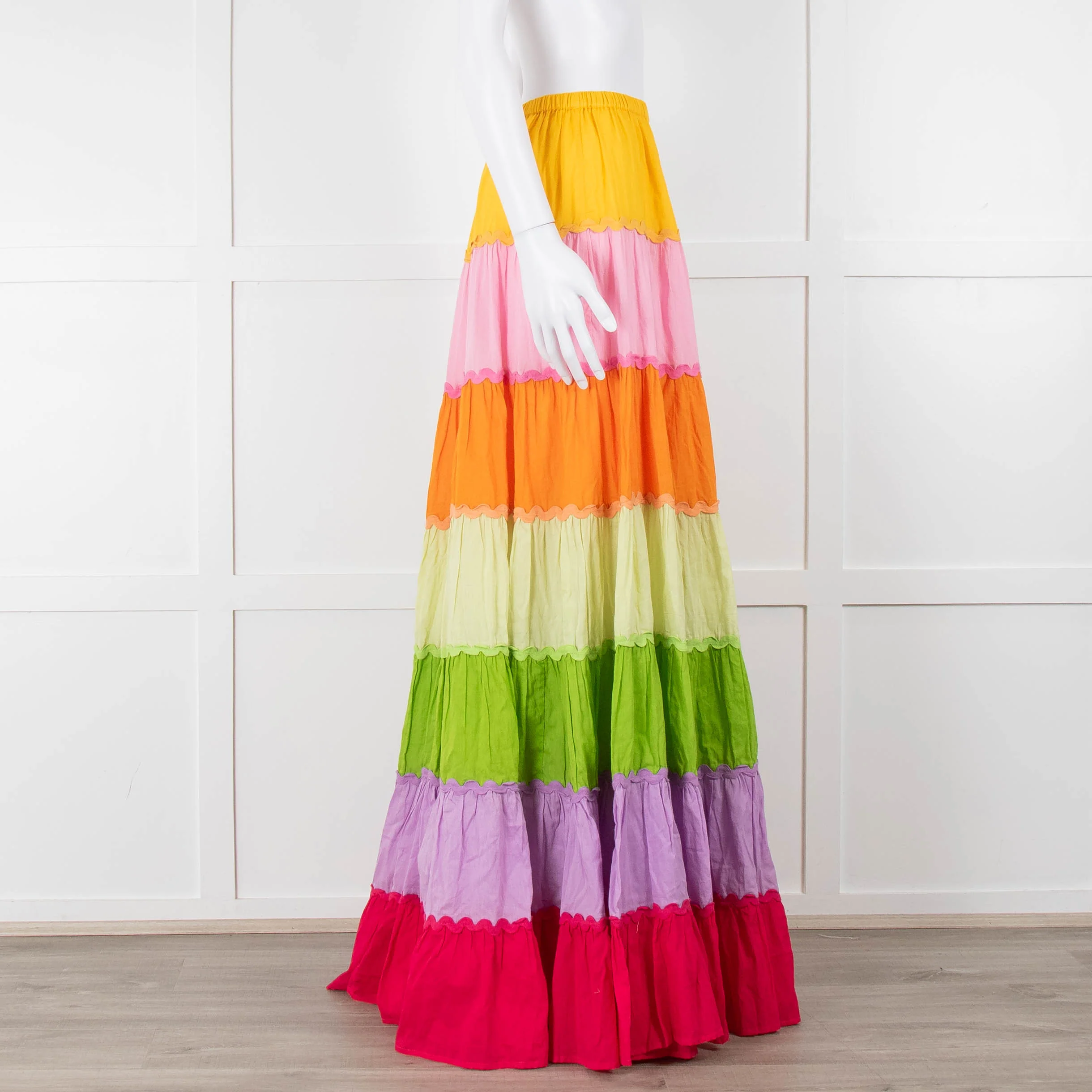 Sundress Rainbow Tiered Maxi Skirt - Image 3