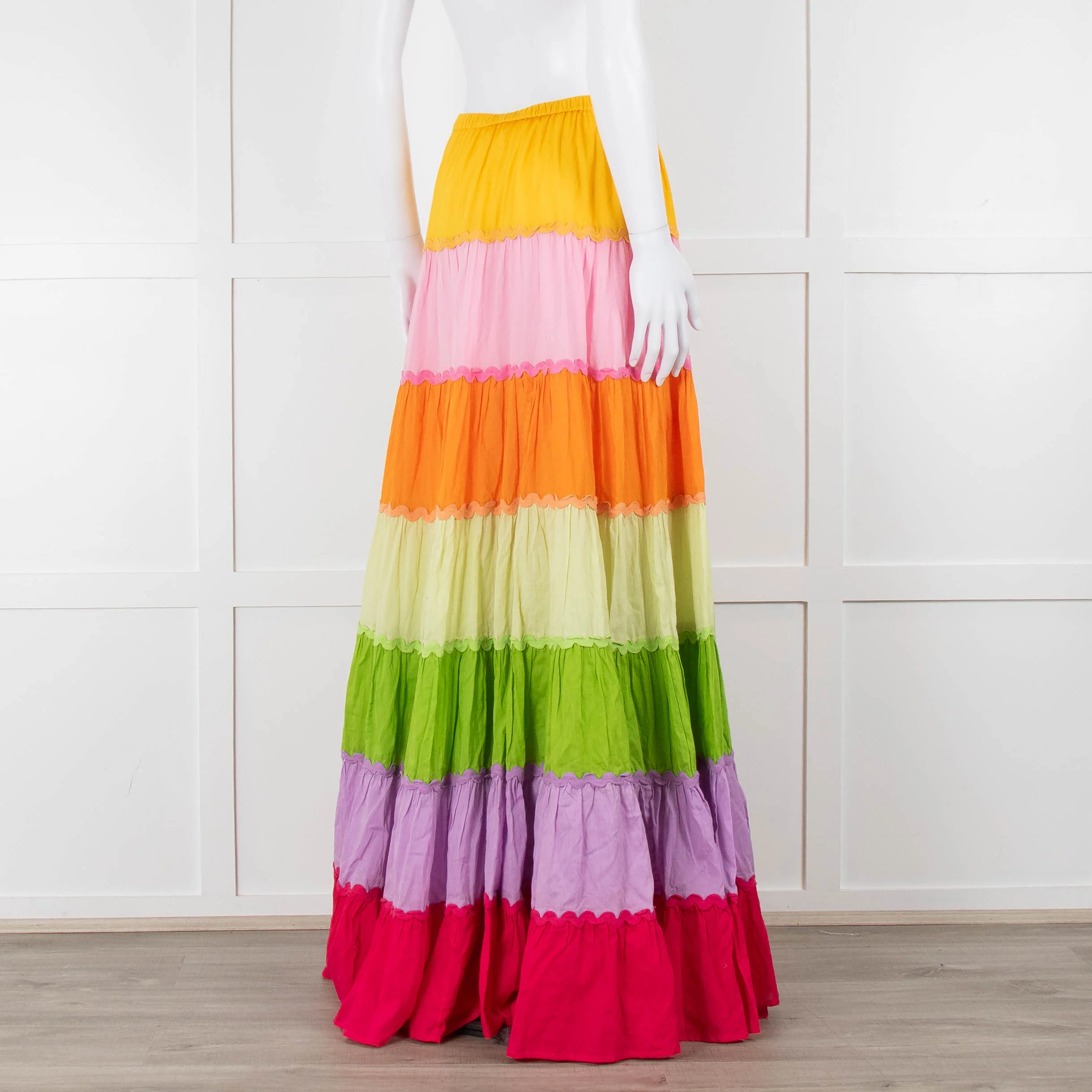 Sundress Rainbow Tiered Maxi Skirt - Image 4