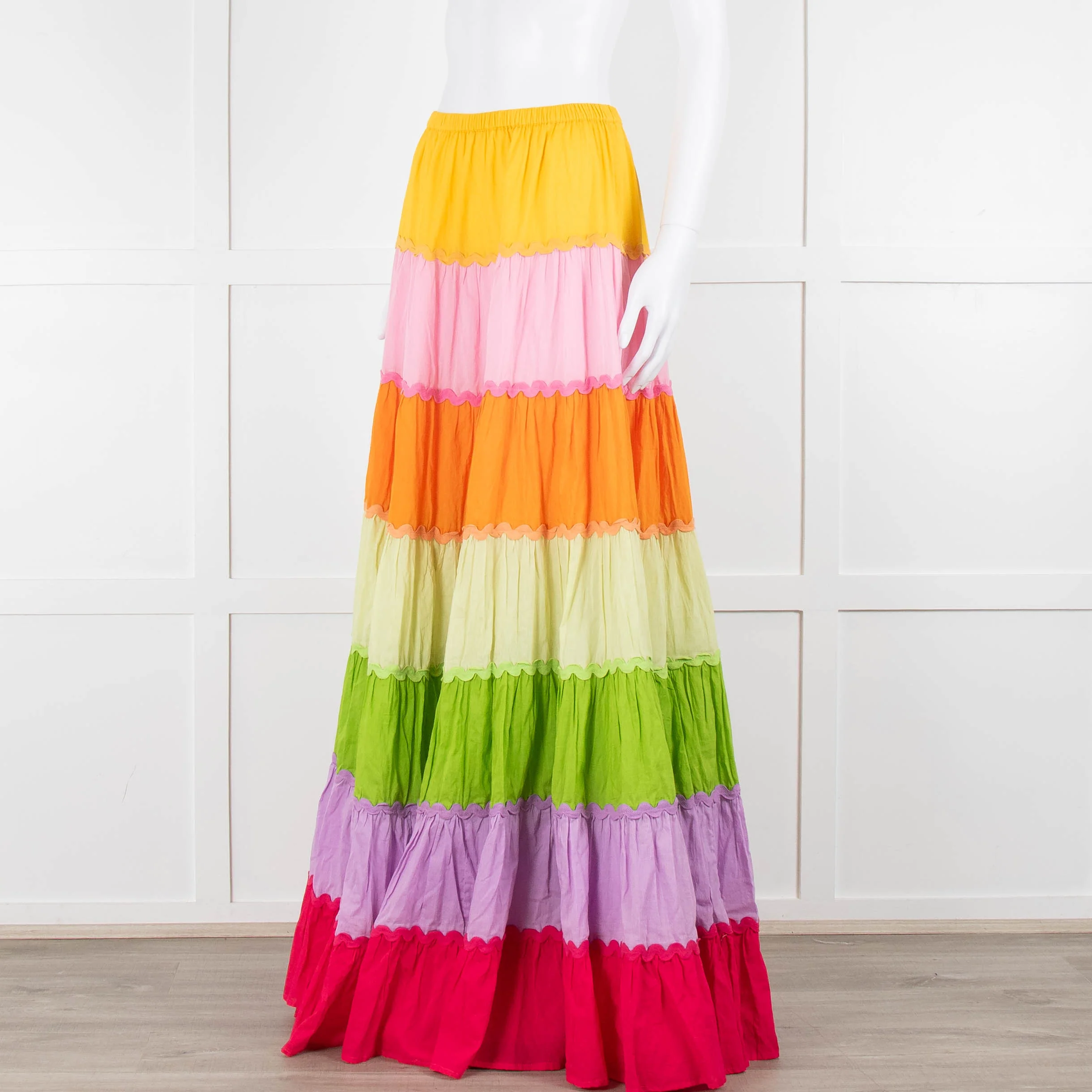 Sundress Rainbow Tiered Maxi Skirt - Image 8