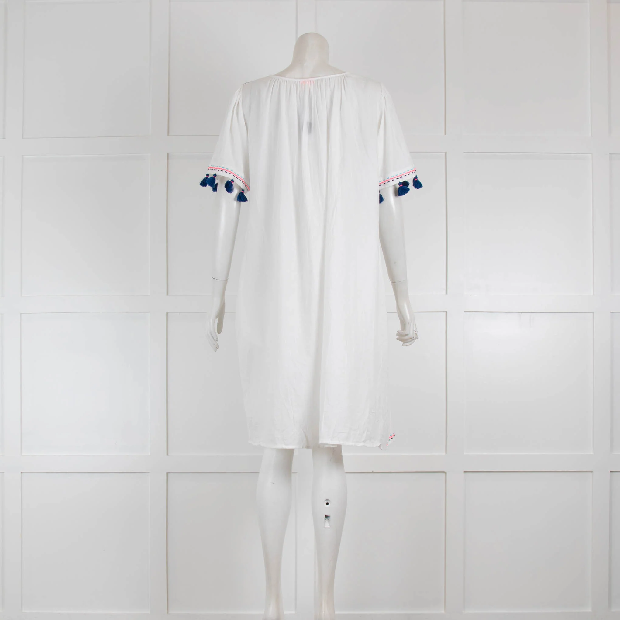 Sunuva Pink Bib Front Cotton Cover Up - Image 3