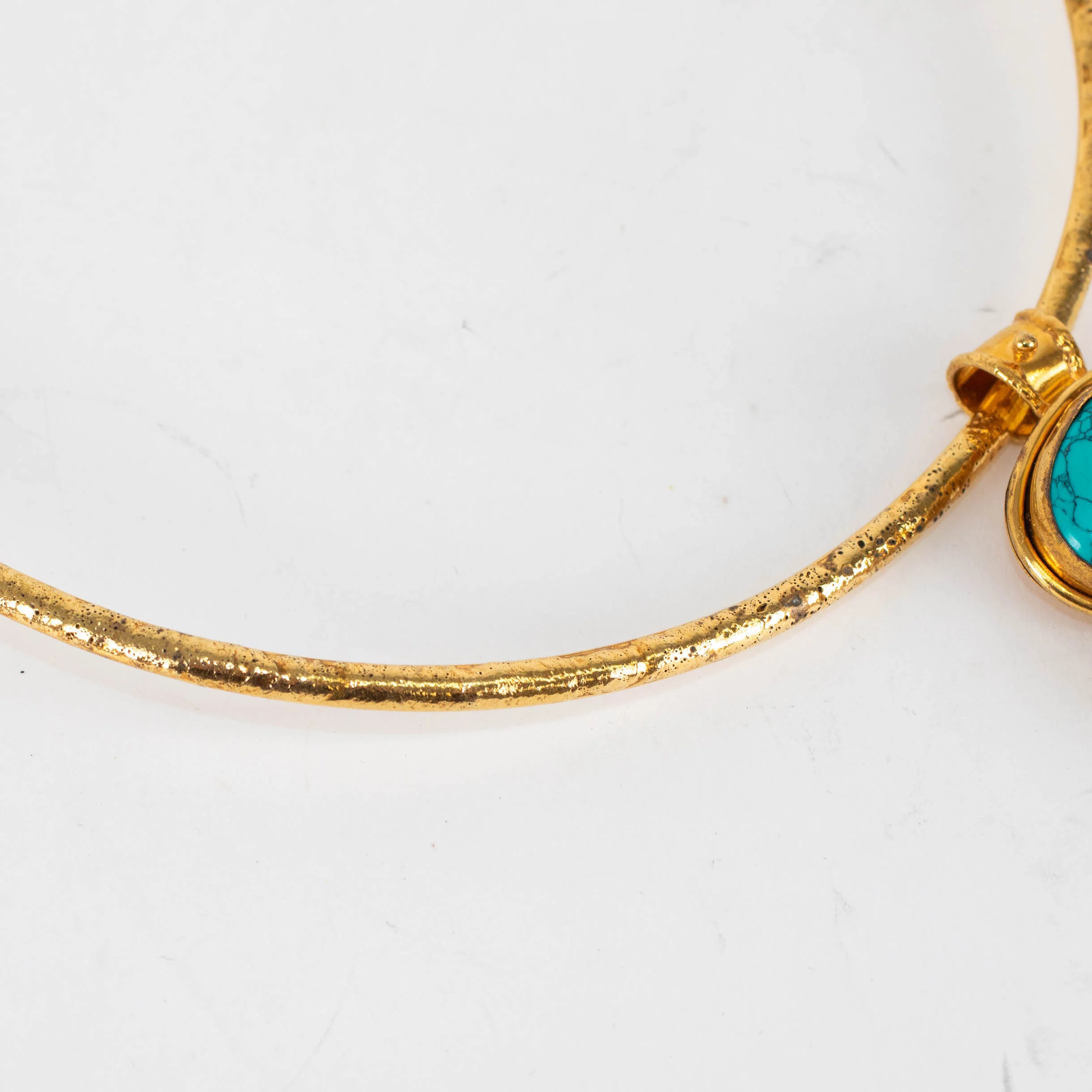 Sylvia Toledano Gold Turquoise Collier - Image 3