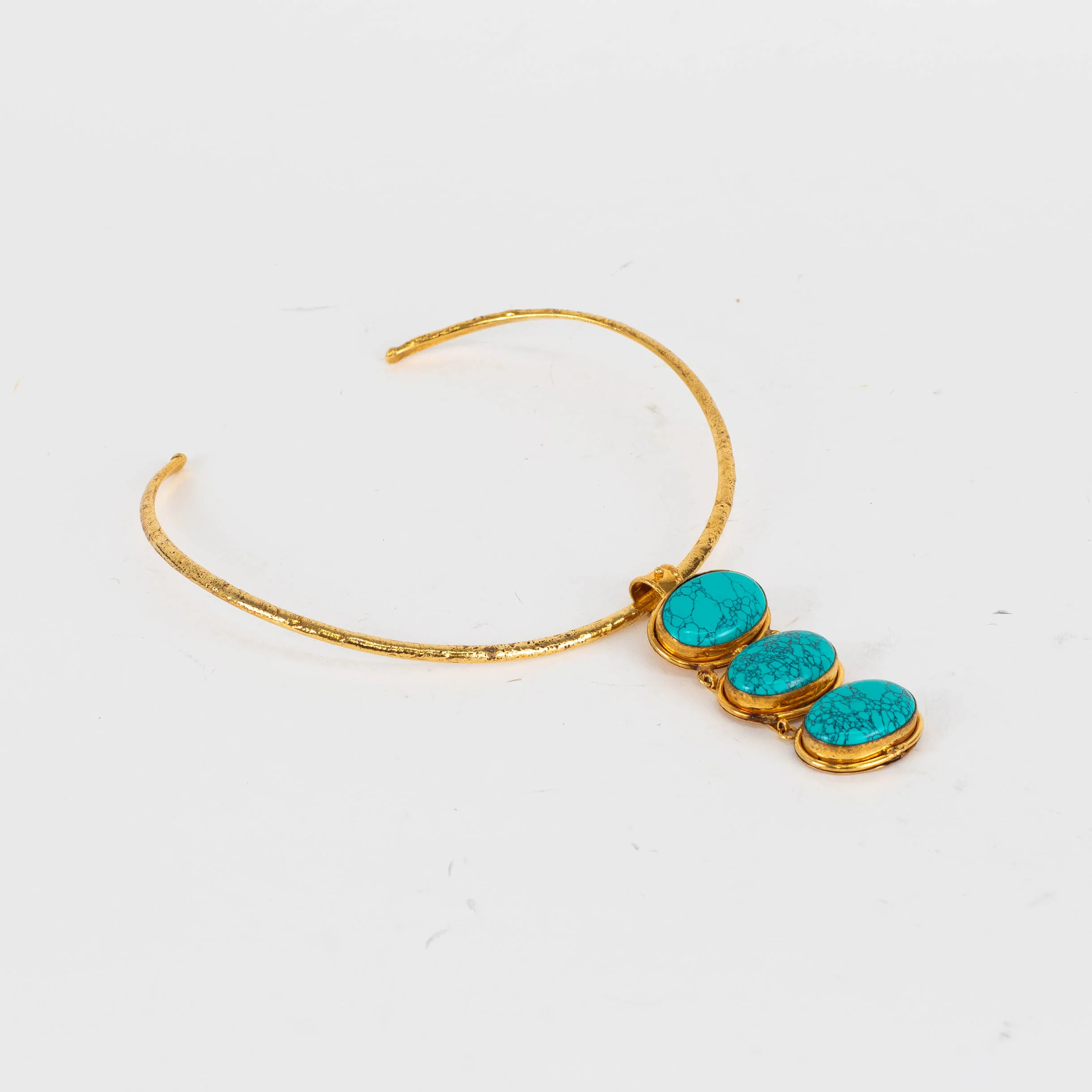 Sylvia Toledano Gold Turquoise Collier - Image 7