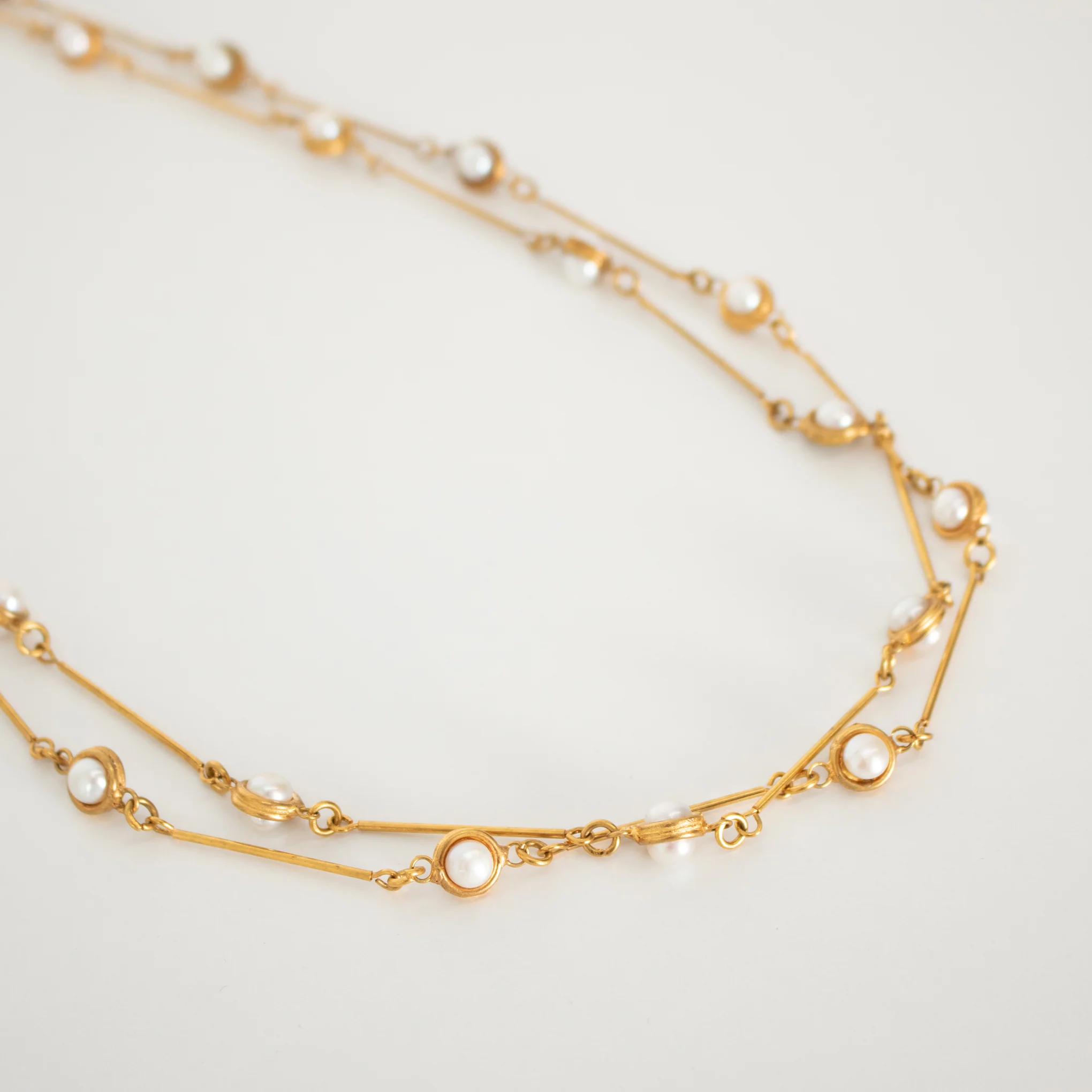 Sylvia Toledano 22k Gold-Plated Pearl Long Necklace - Image 3