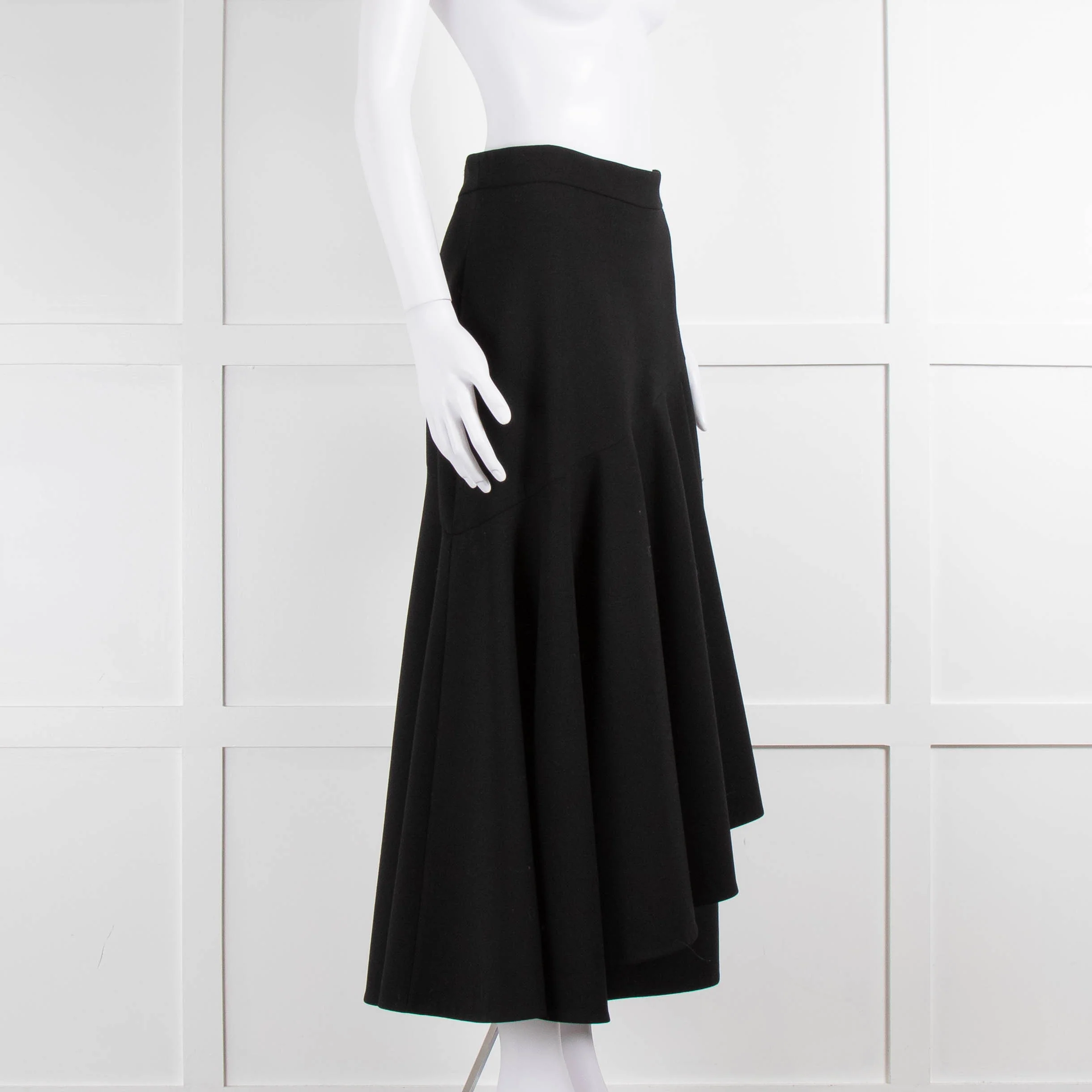 Temperley Black Mercury Plain Ruffle Skirt - Image 2