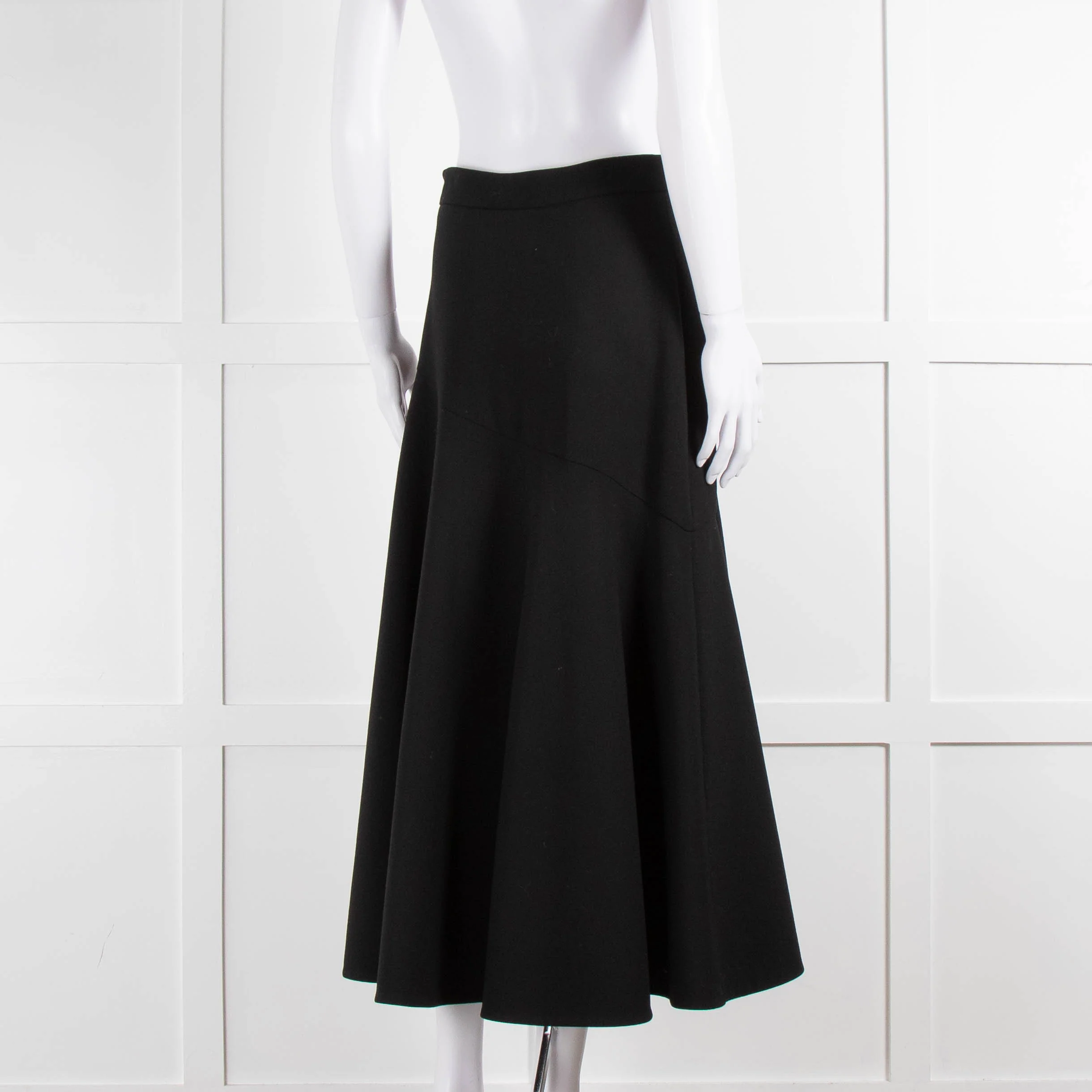 Temperley Black Mercury Plain Ruffle Skirt - Image 4