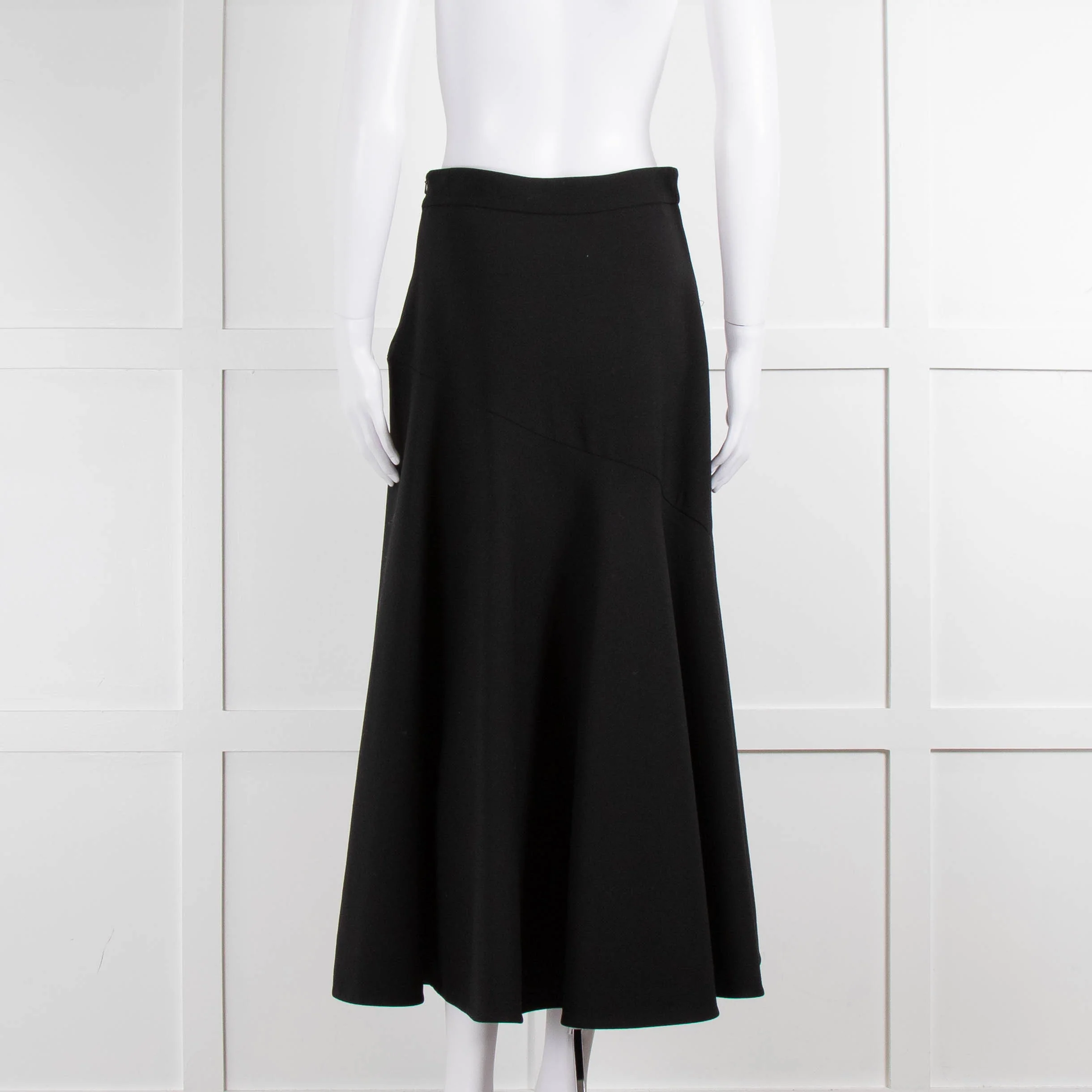 Temperley Black Mercury Plain Ruffle Skirt - Image 5