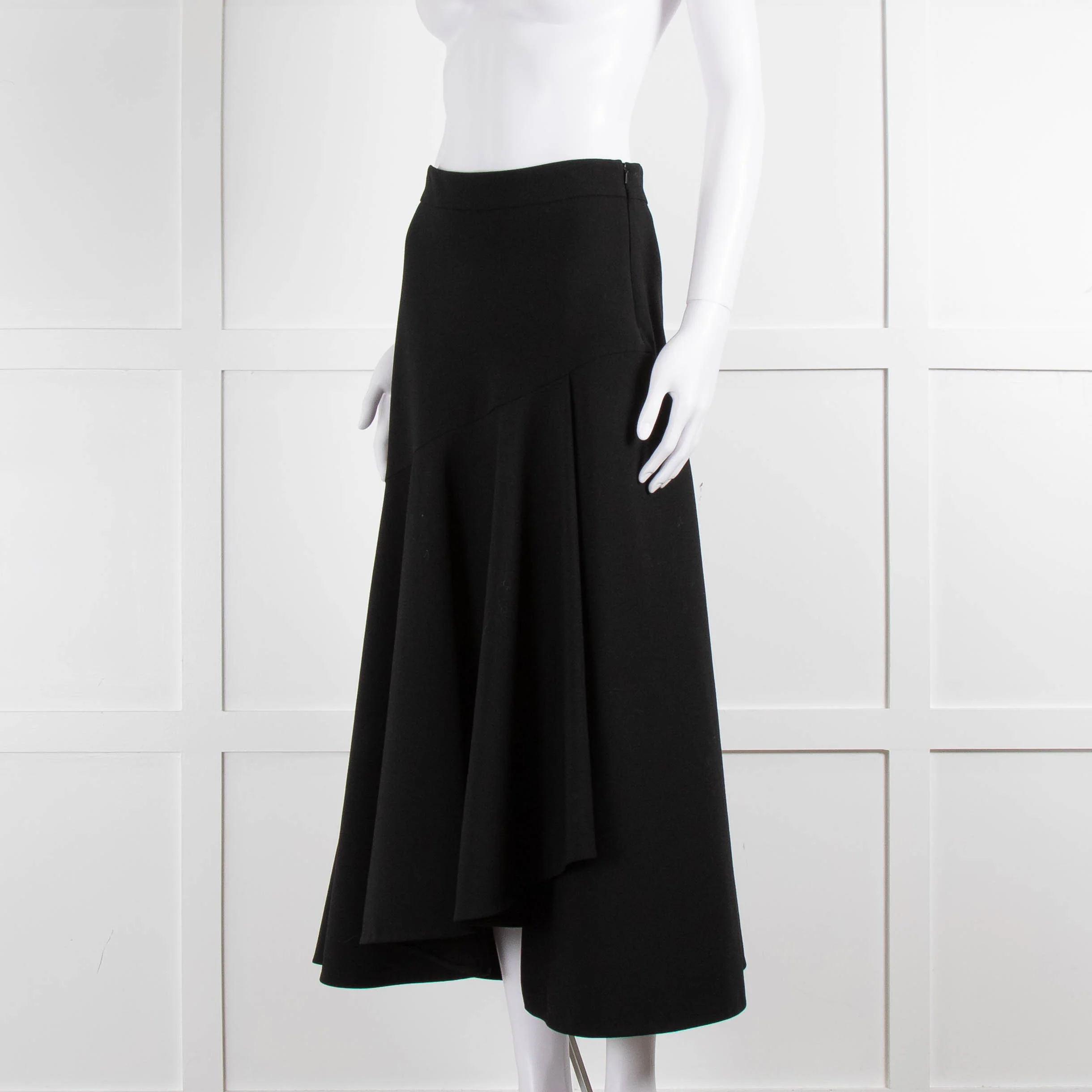 Temperley Black Mercury Plain Ruffle Skirt - Image 8