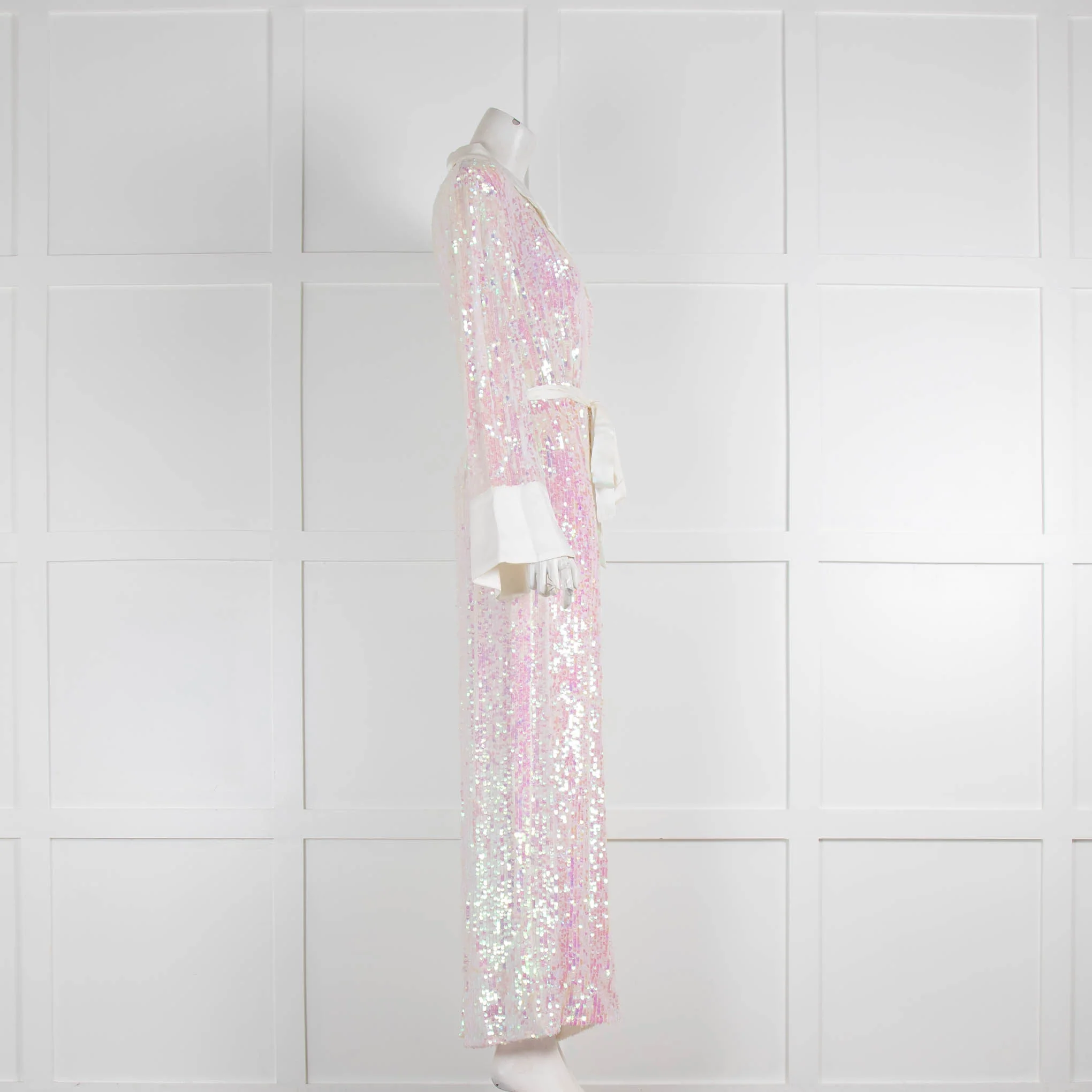 Temperley Iridescent Sequin White Jumpsuit - Image 2