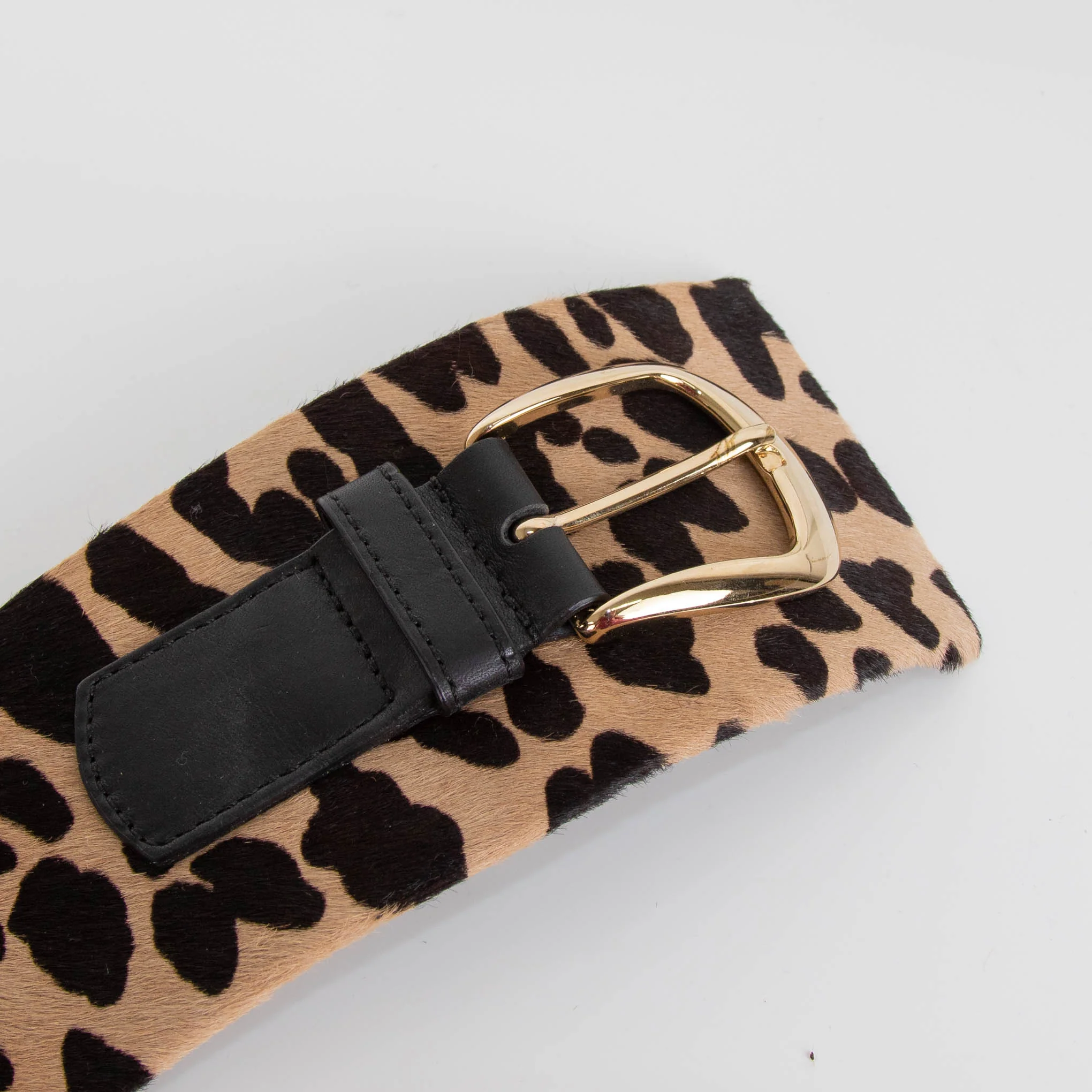 Temperley London Leopard Skin Curved Belt - Image 2