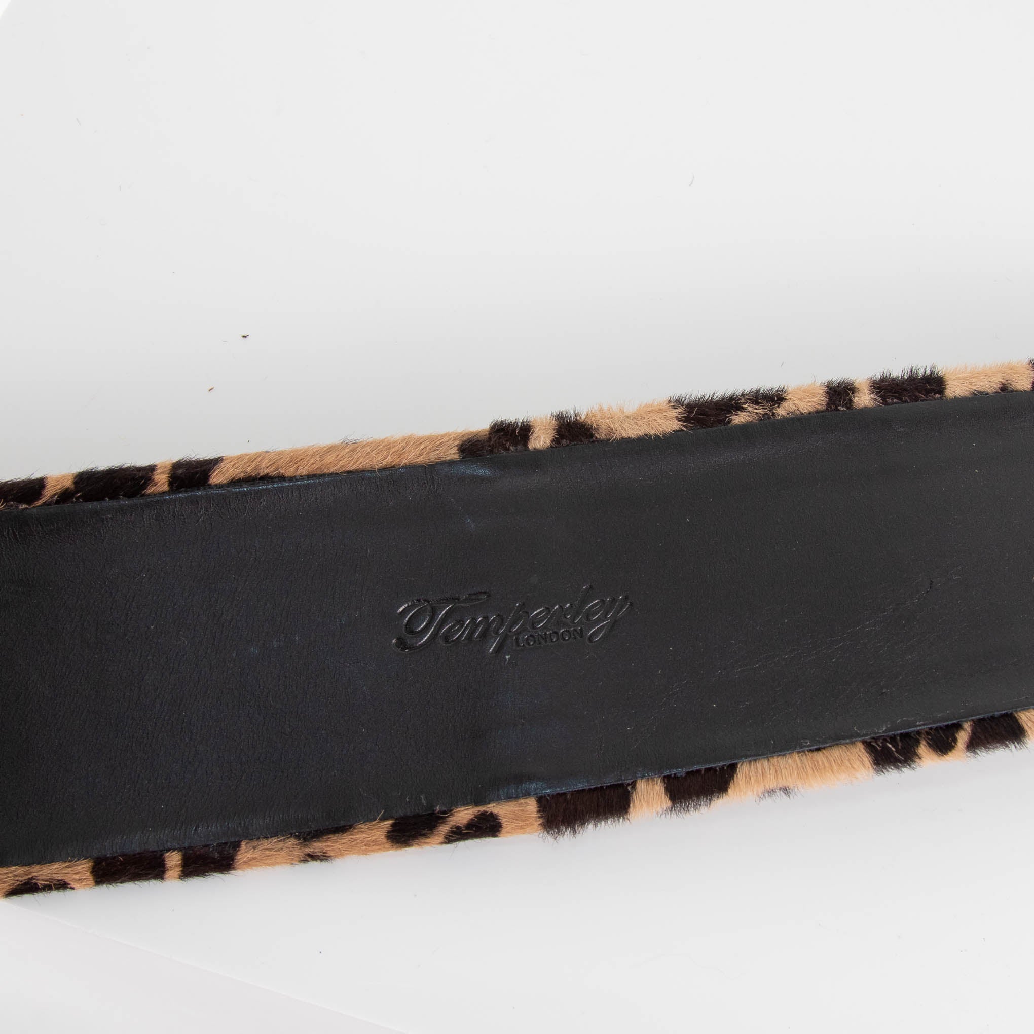 Temperley London Leopard Skin Curved Belt - Image 4