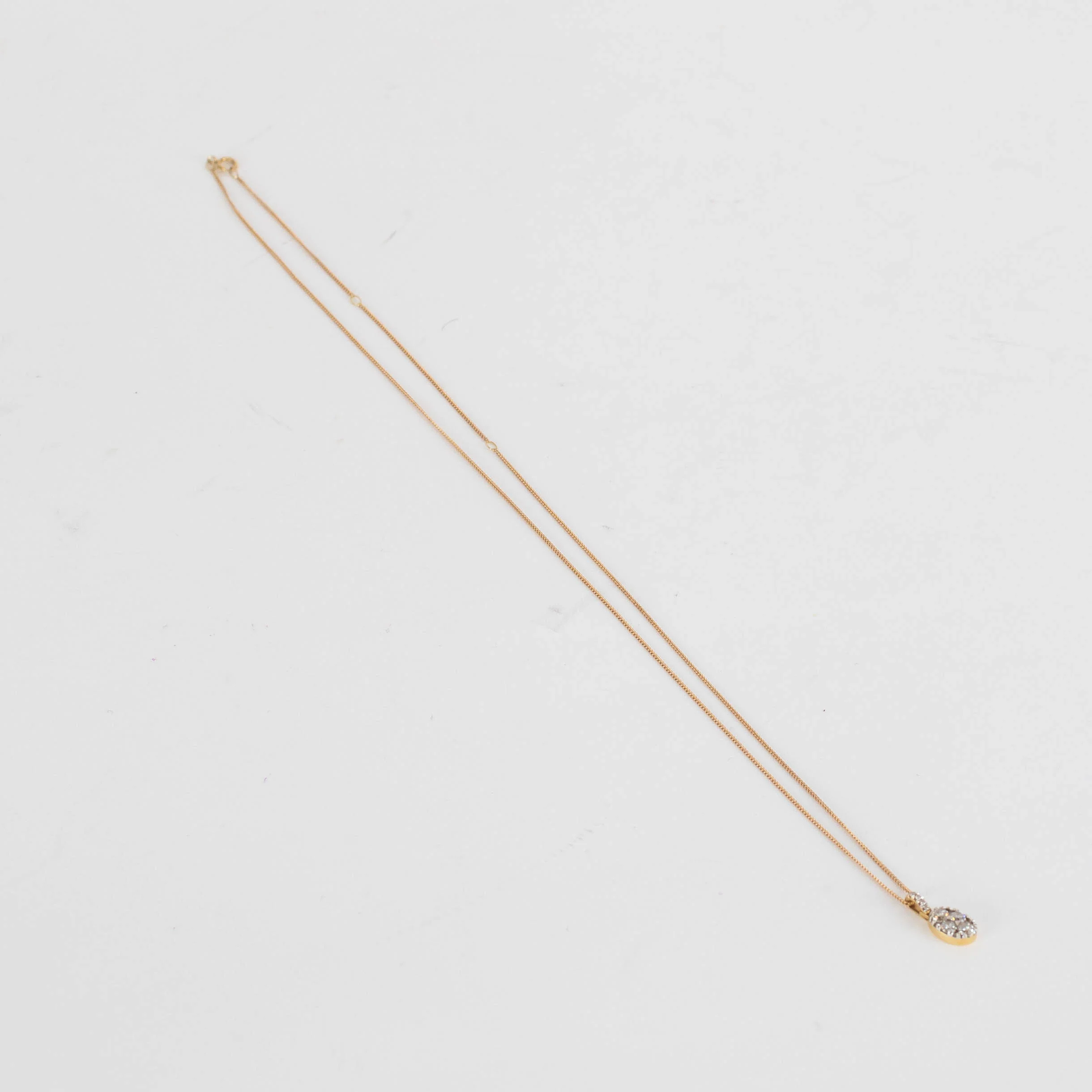 The Diamond Store London 18k Gold Diamond Pendant Necklace