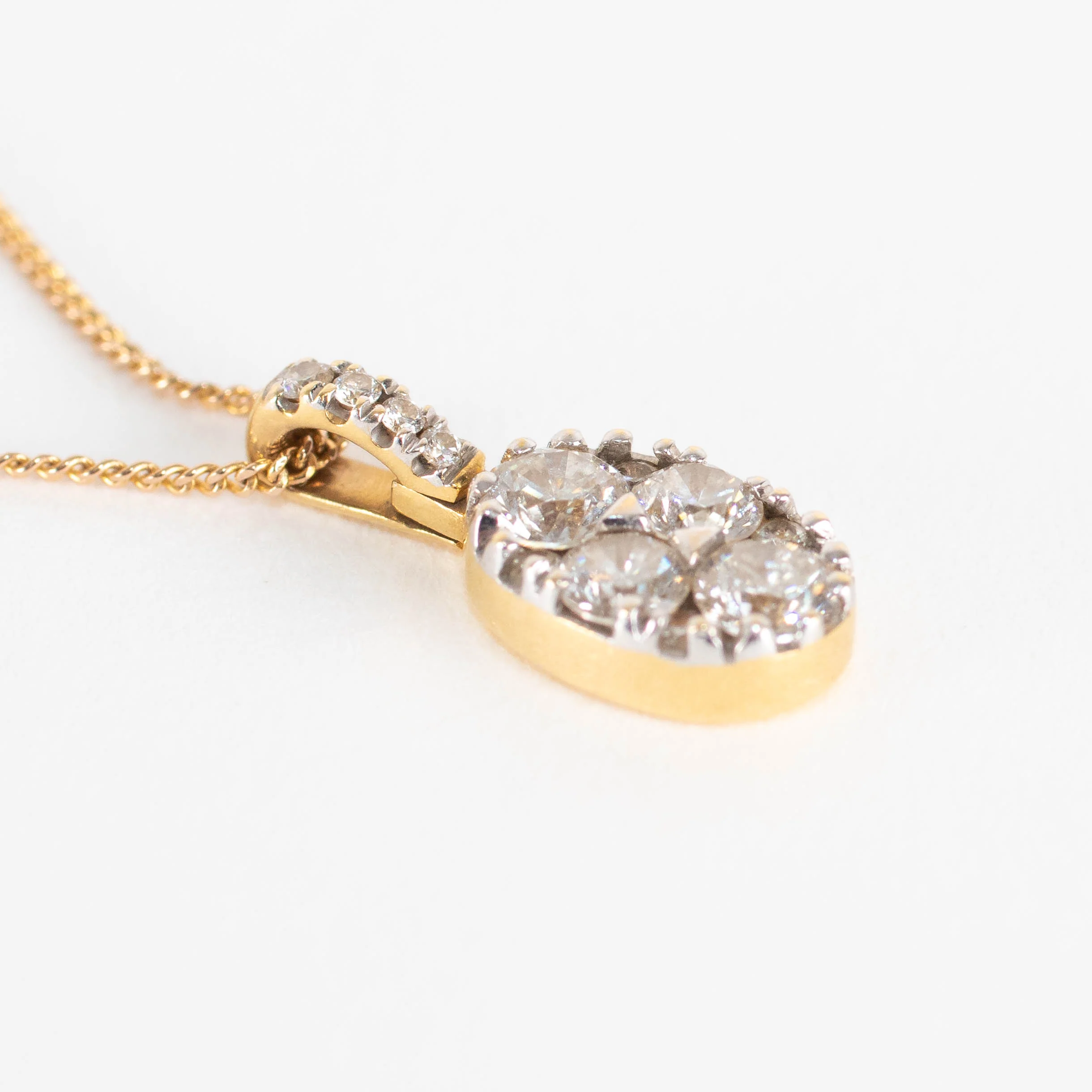 The Diamond Store London 18k Gold Diamond Pendant Necklace - Image 6