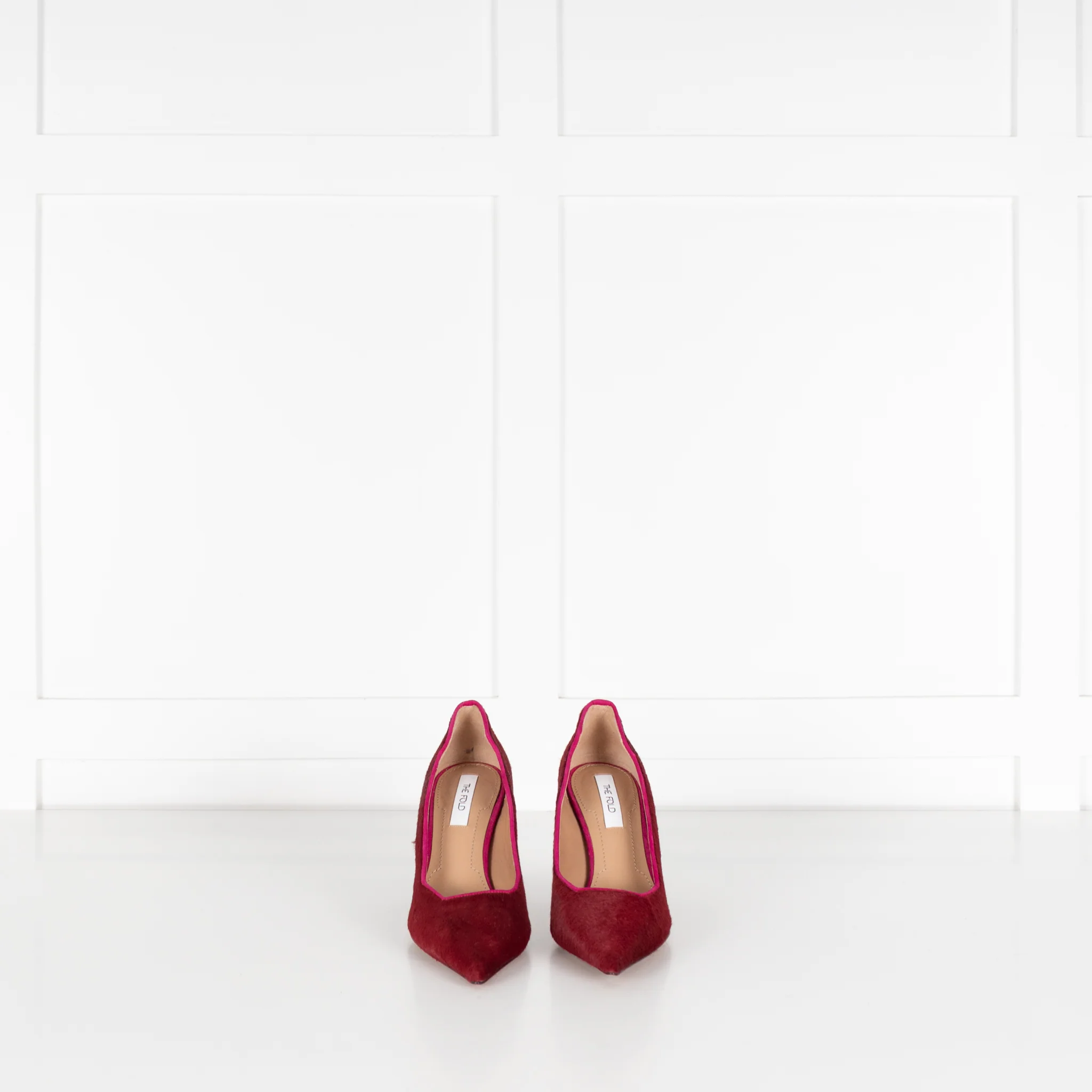 The Fold Red Ponyskin Shoes - Image 2