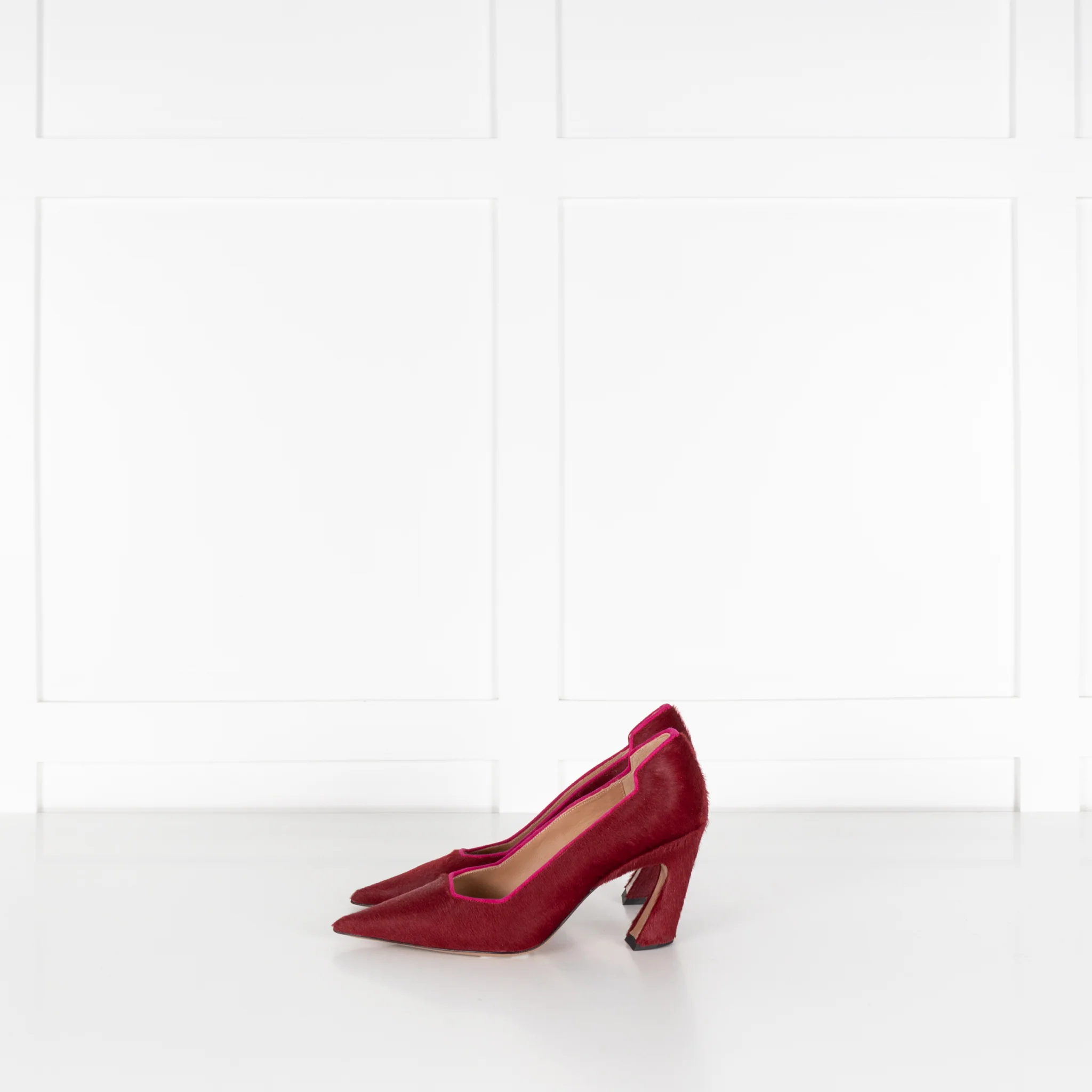 The Fold Red Ponyskin Shoes - Image 3