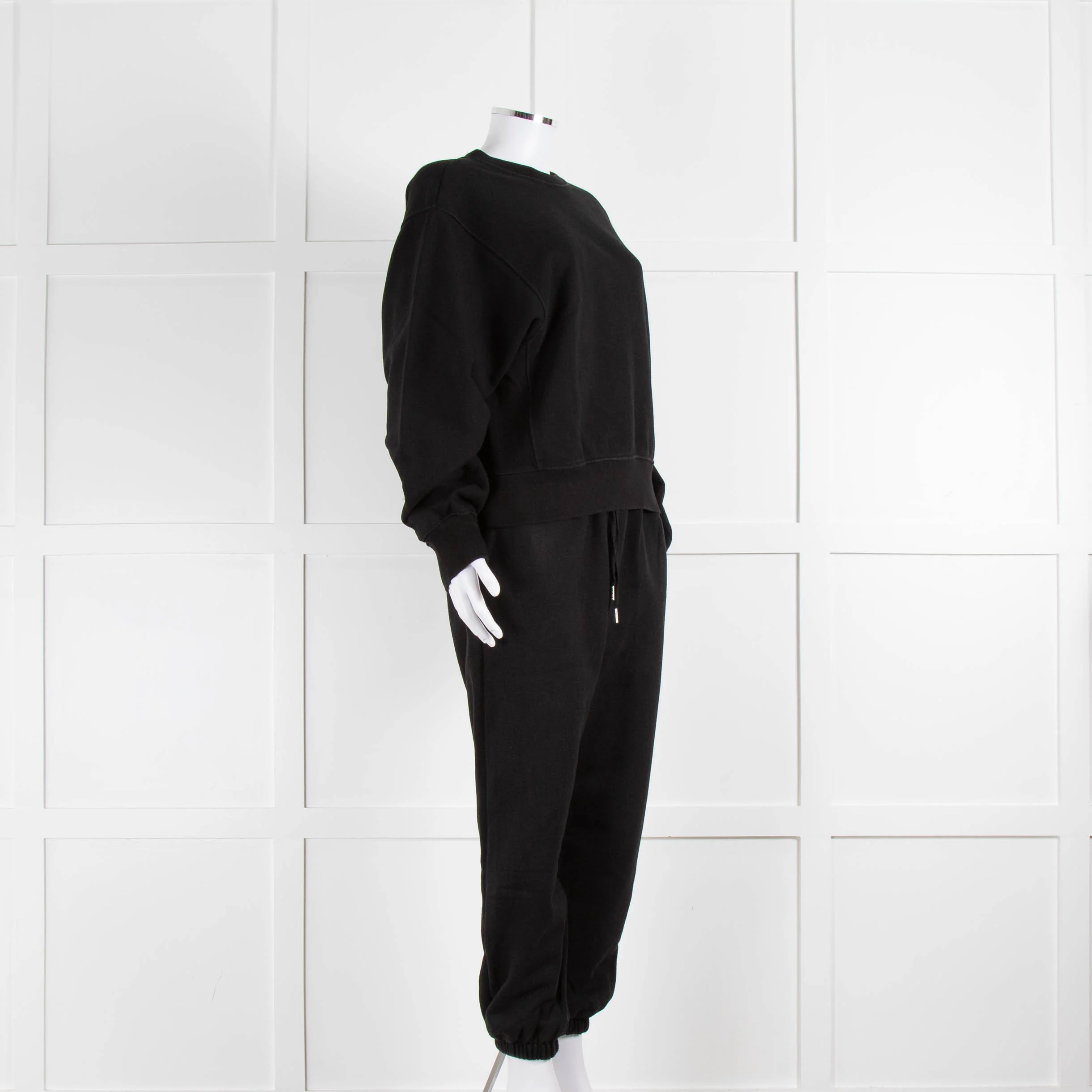 The Frankie Shop Cuffed Black Joggers - Image 10