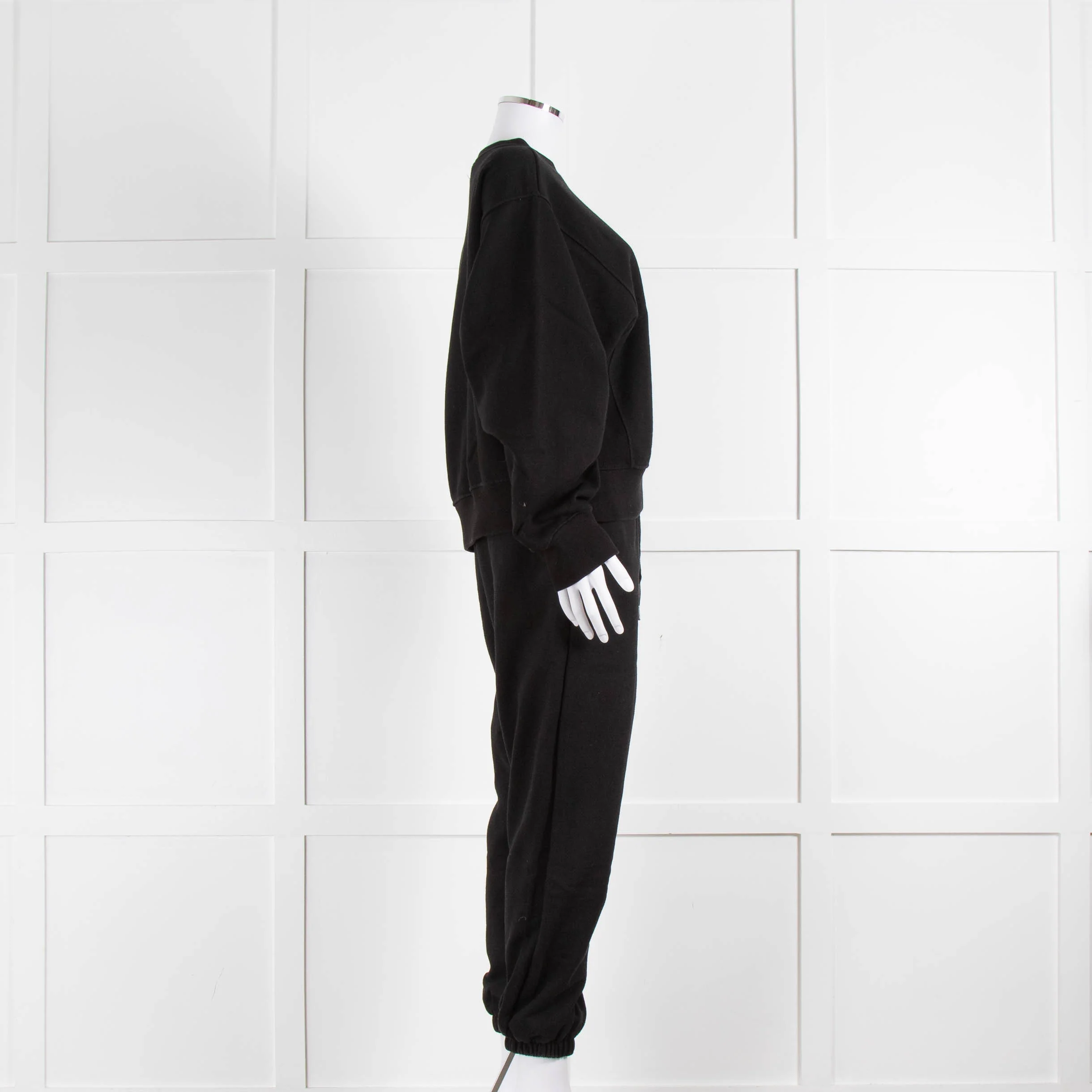 The Frankie Shop Cuffed Black Joggers - Image 11