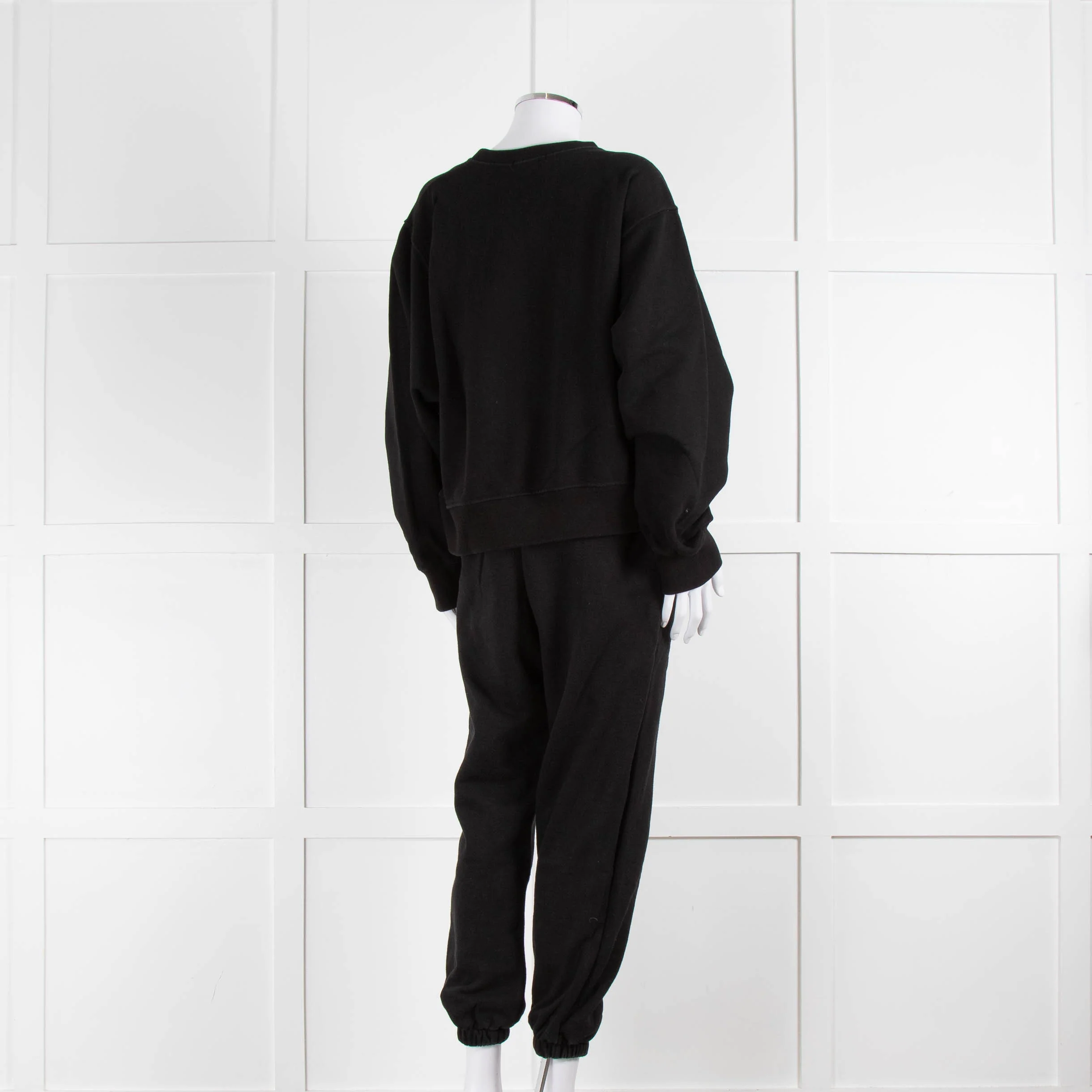 The Frankie Shop Cuffed Black Joggers - Image 12