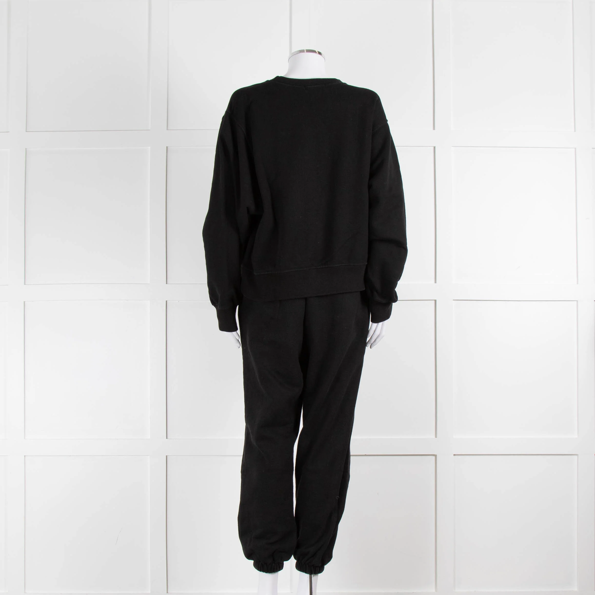 The Frankie Shop Cuffed Black Joggers - Image 13