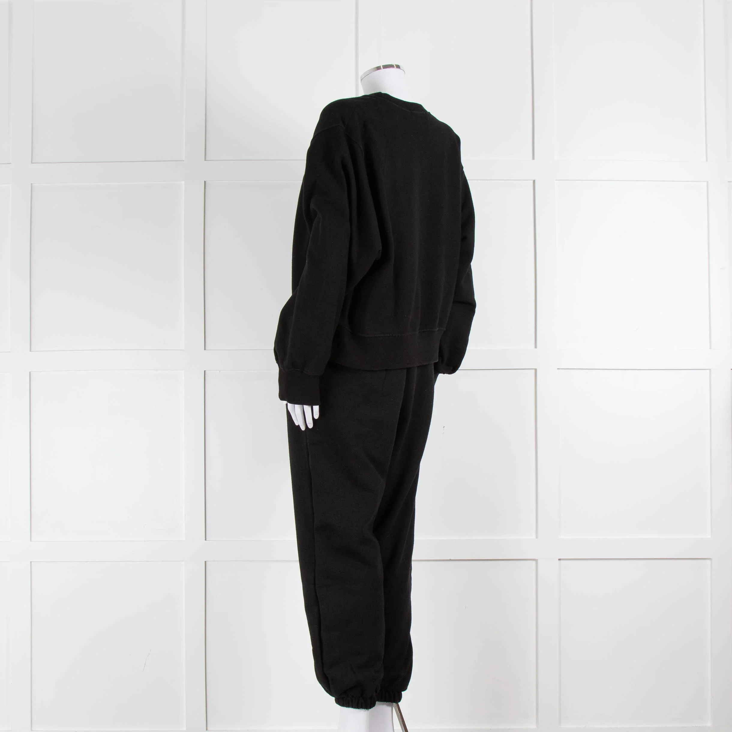The Frankie Shop Cuffed Black Joggers - Image 14