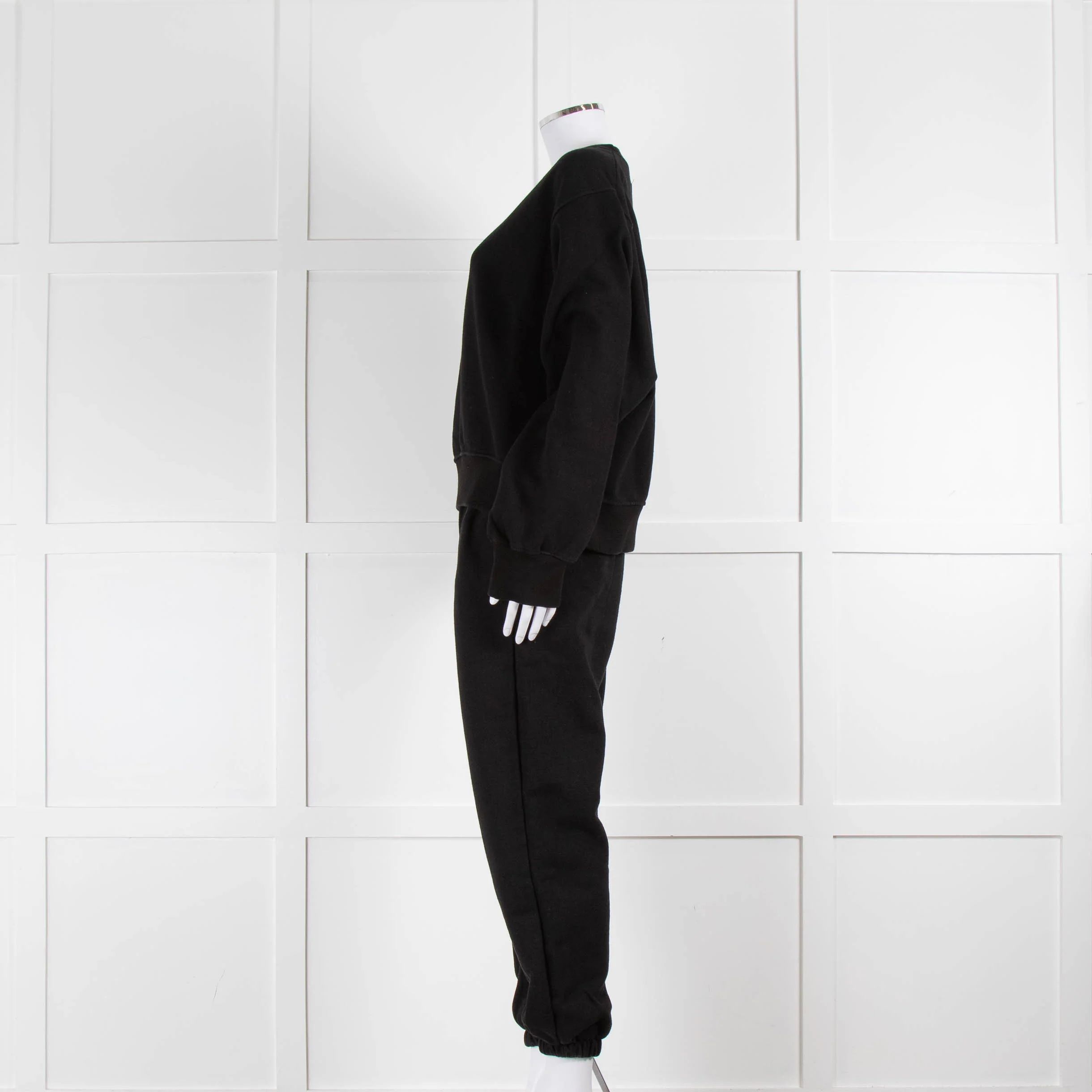 The Frankie Shop Cuffed Black Joggers - Image 15