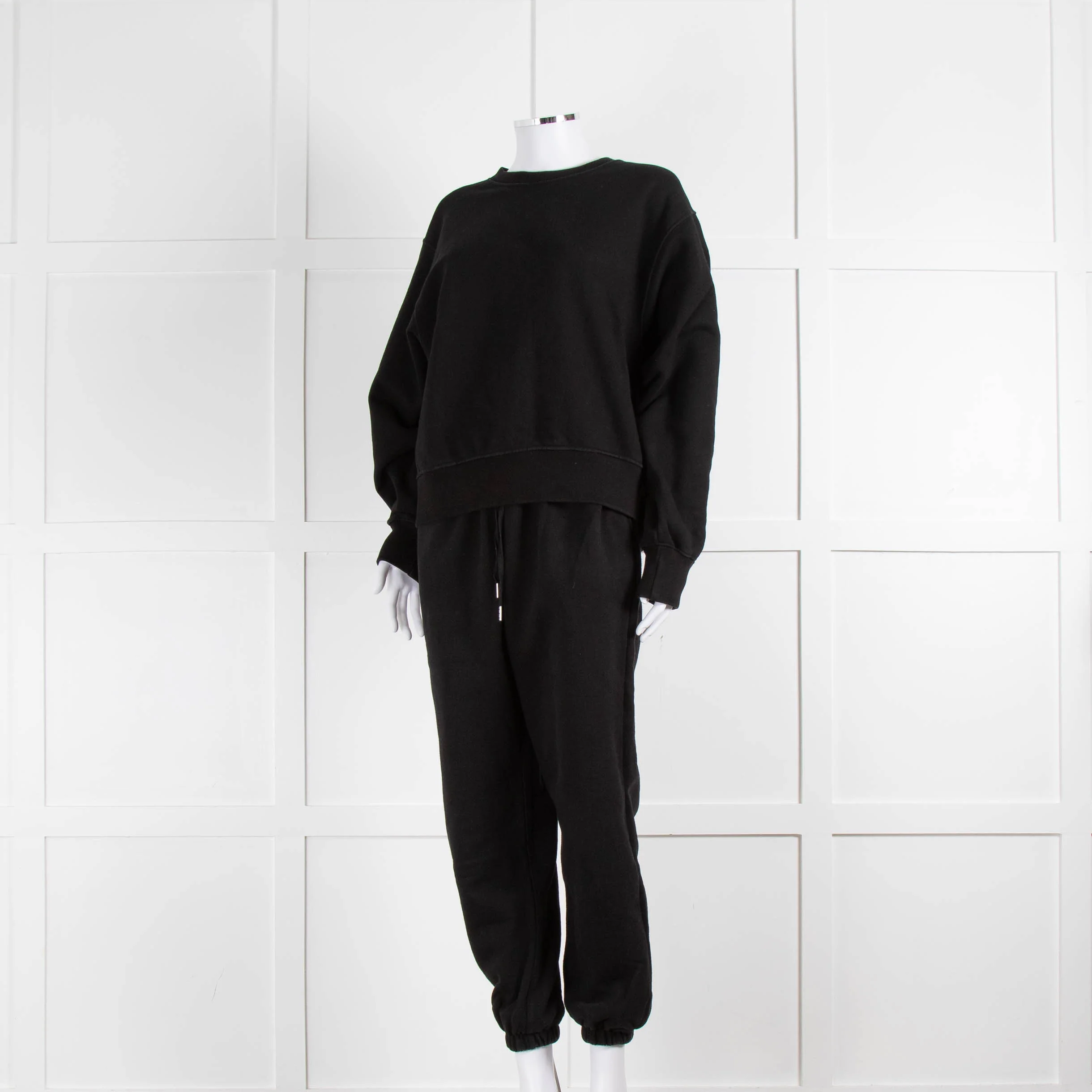 The Frankie Shop Cuffed Black Joggers - Image 16
