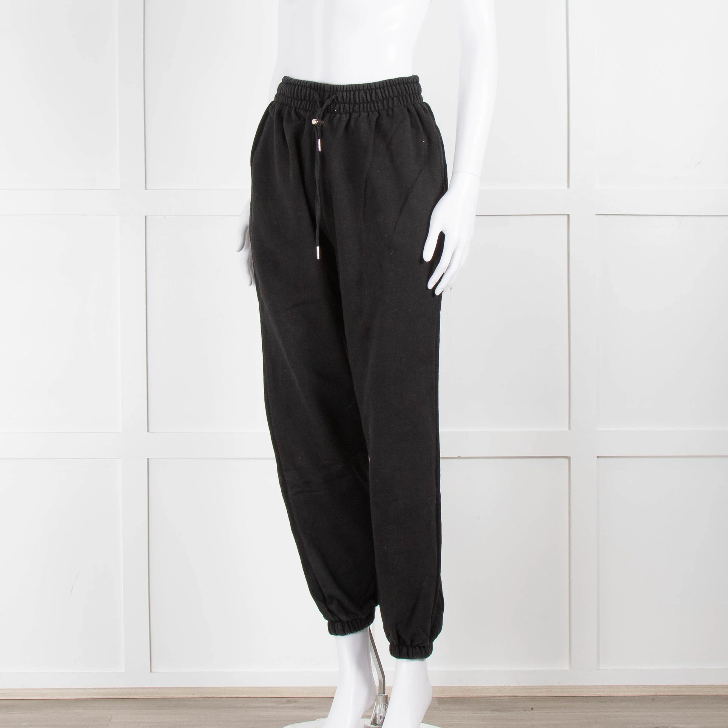 The Frankie Shop Cuffed Black Joggers - Image 9