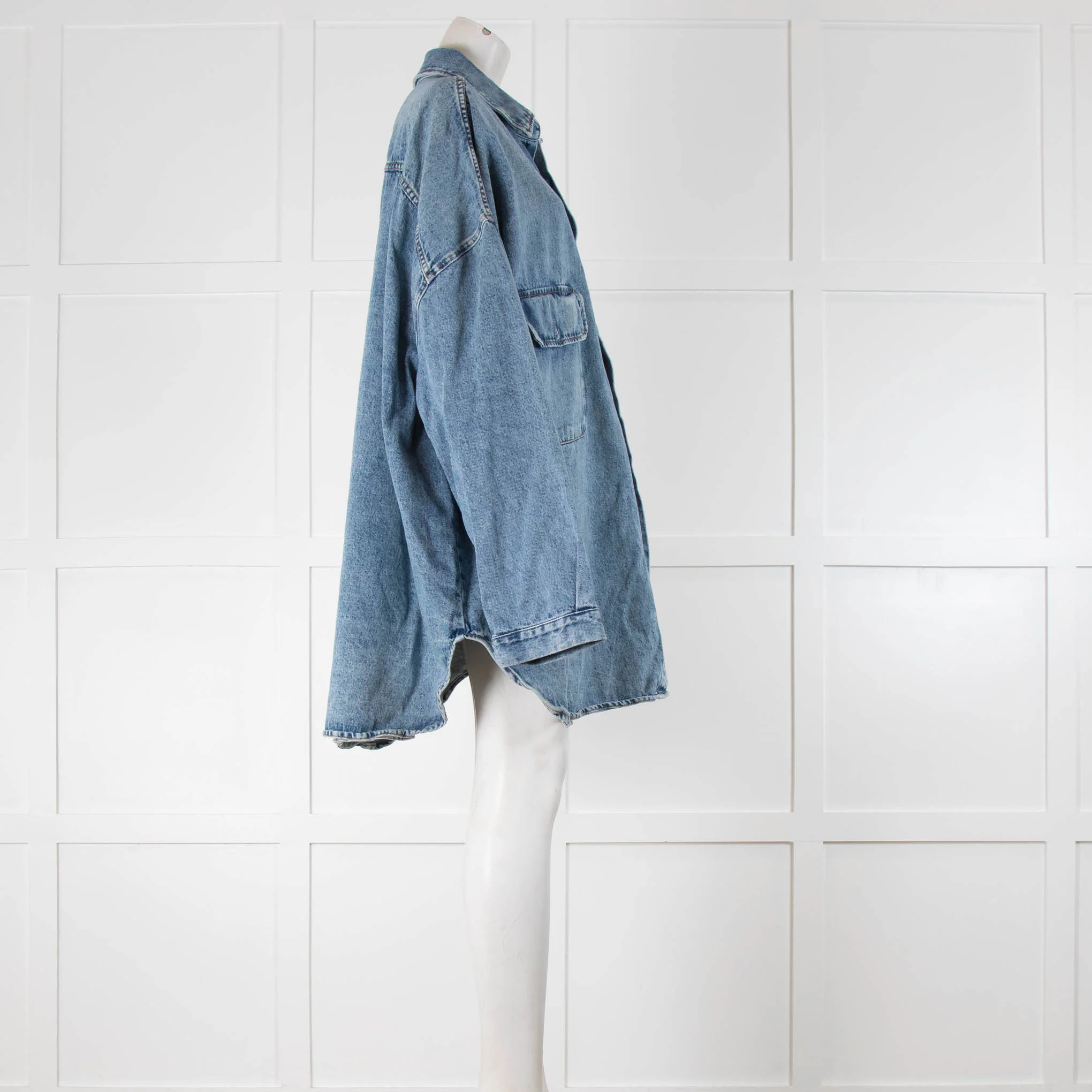 The Frankie Shop Dallas Oversized Denim Shirt - Image 2