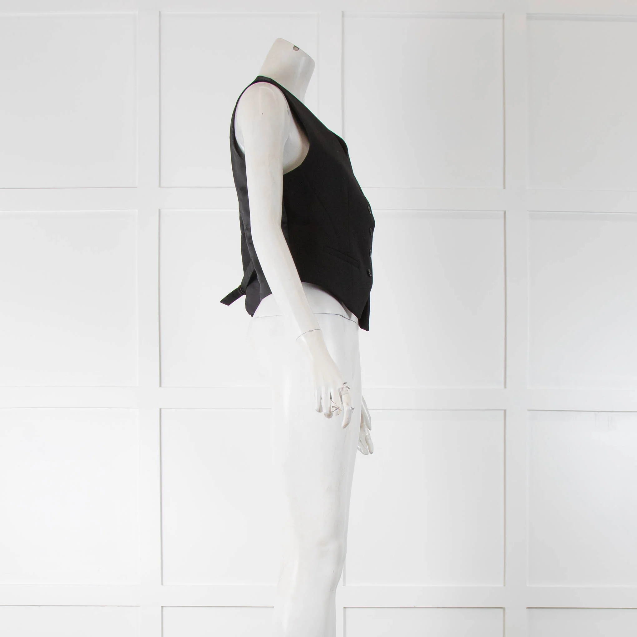 The Frankie Shop Gelso Black Waistcoat - Image 2