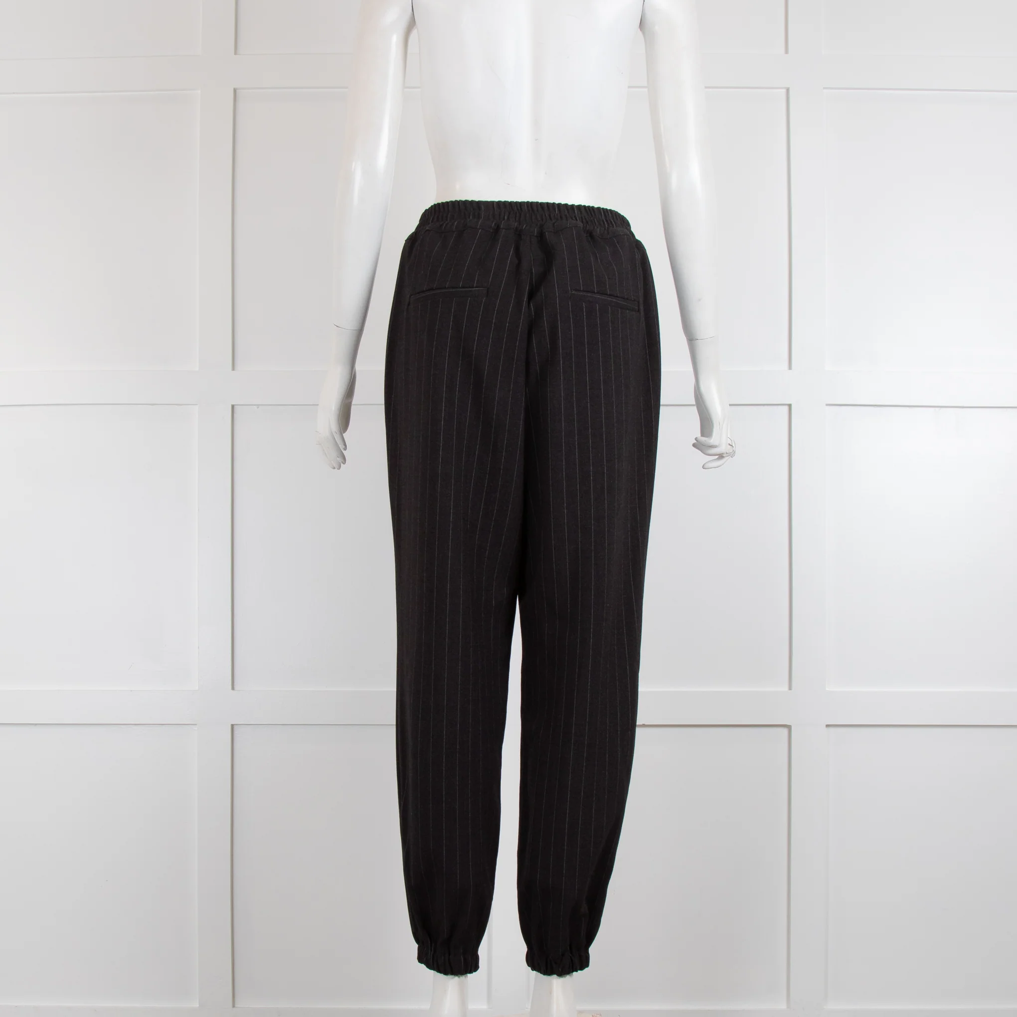 The Frankie Shop Grey Pinstripe Joggers - Image 3