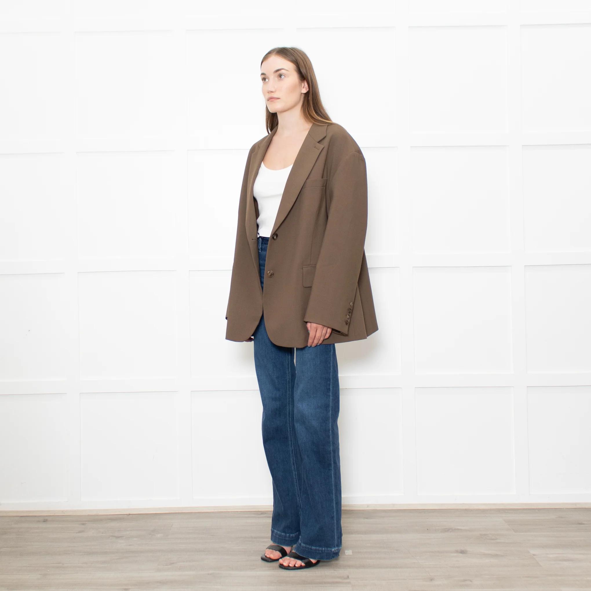 The Frankie Shop Khkai Oversized Blazer - Image 3