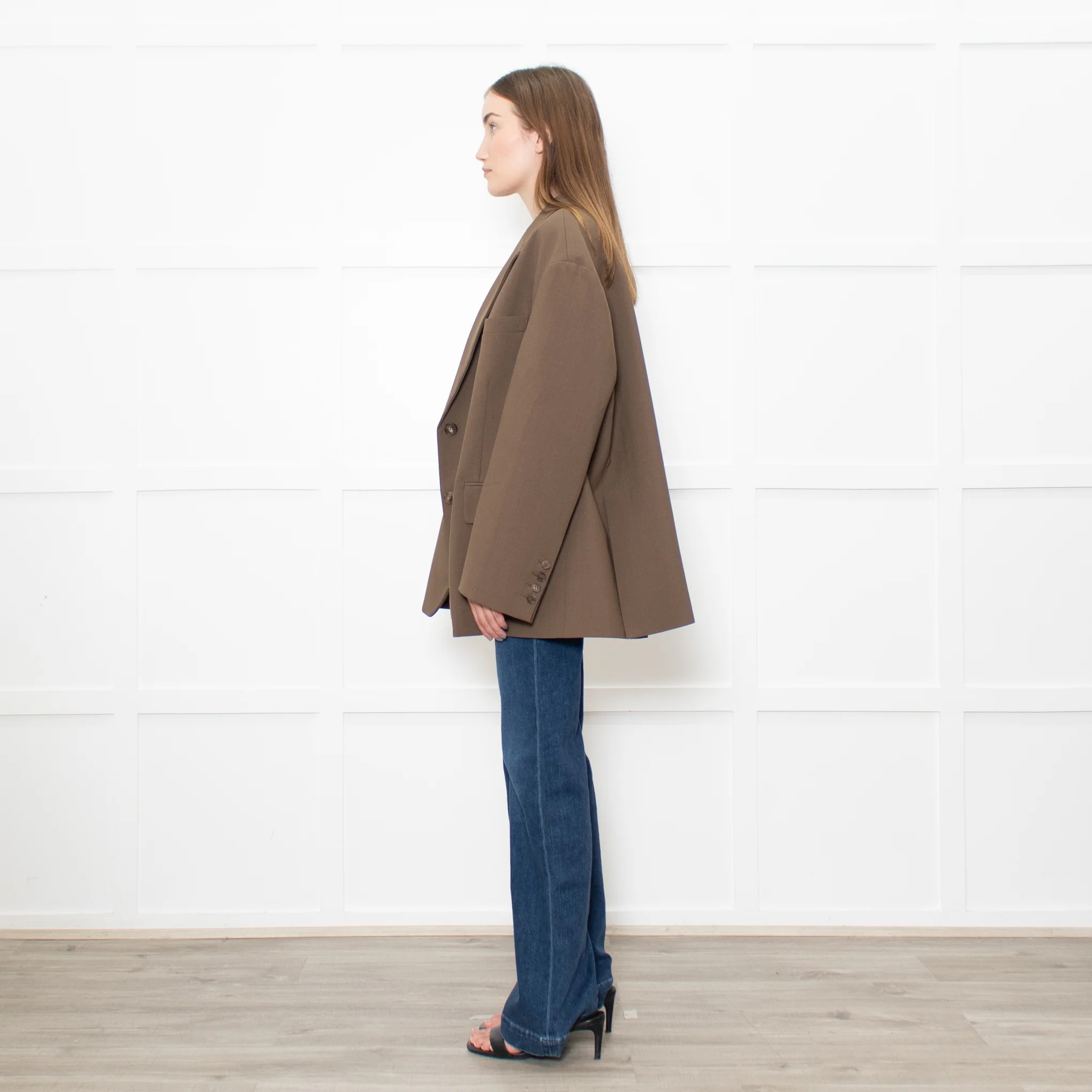 The Frankie Shop Khkai Oversized Blazer - Image 4