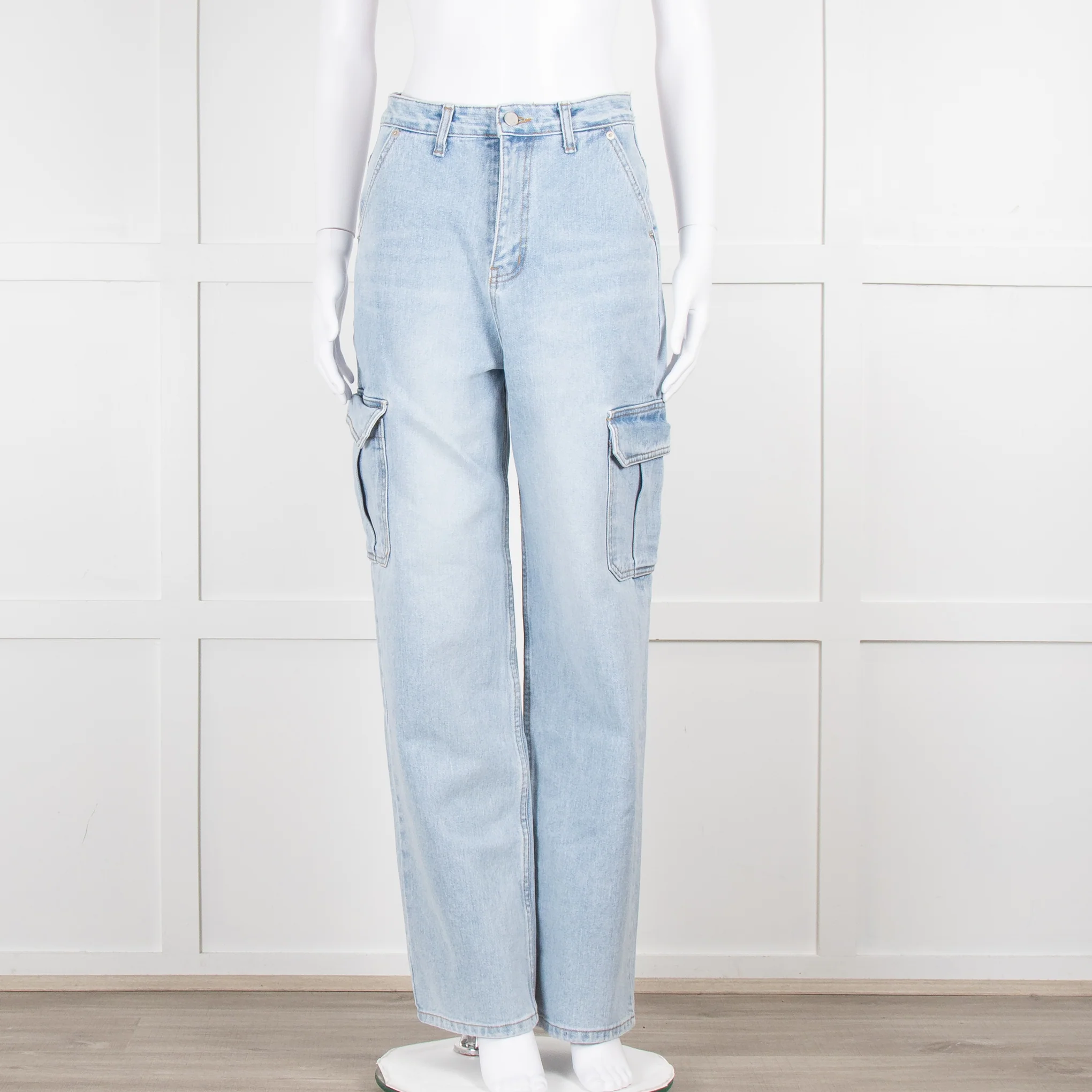 The Frankie Shop Pale Blue Cargo Jeans