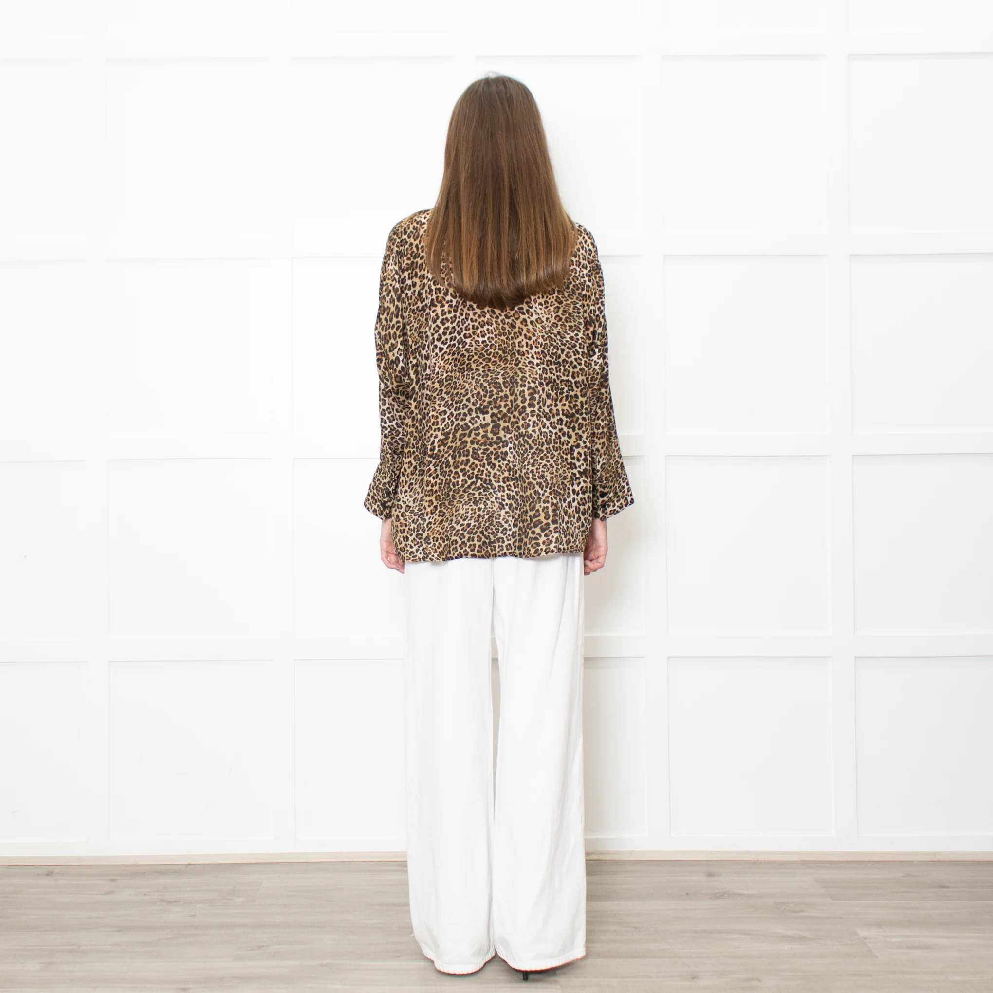 The Kooples Leopard Print Collared Shirt - Image 5