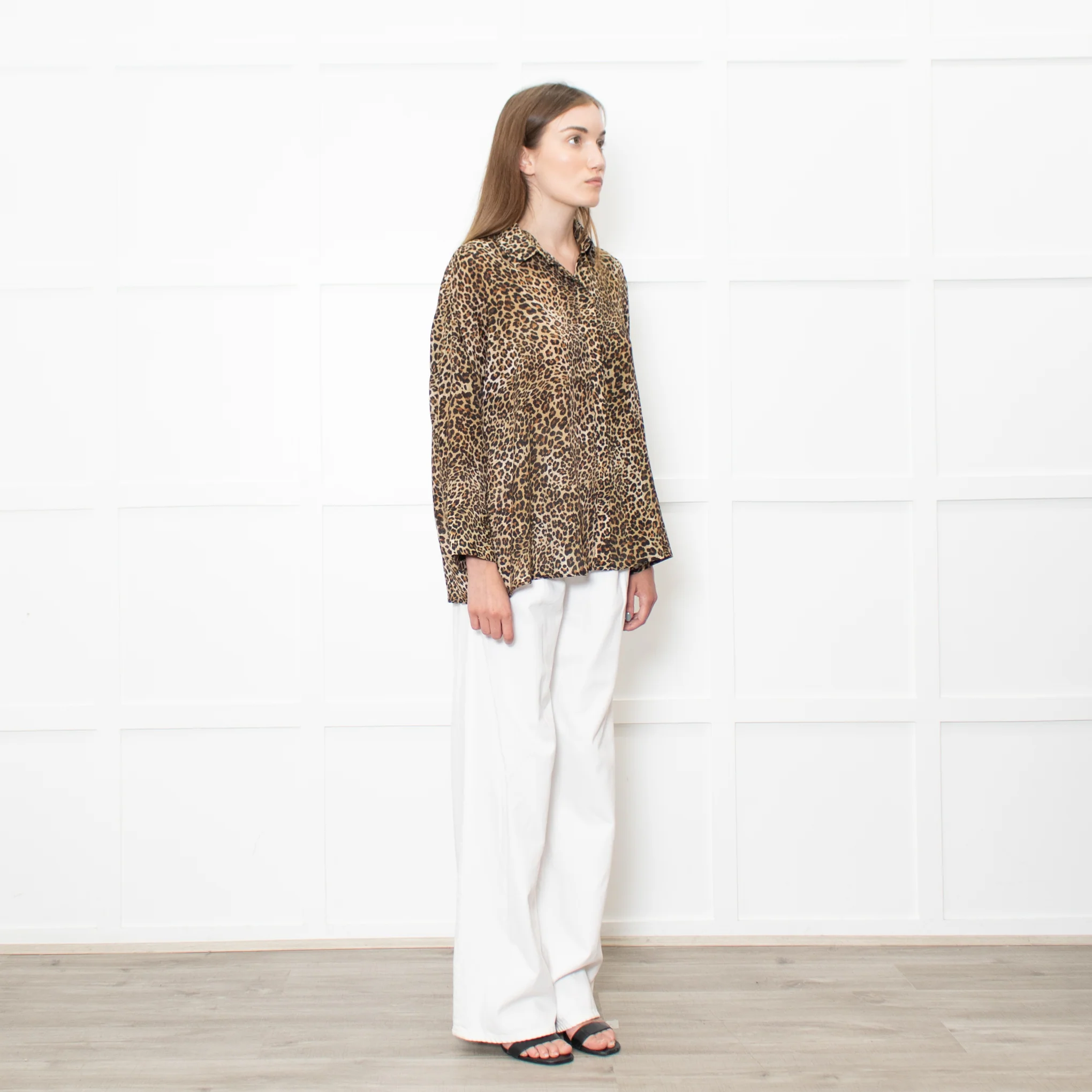 The Kooples Leopard Print Collared Shirt - Image 7