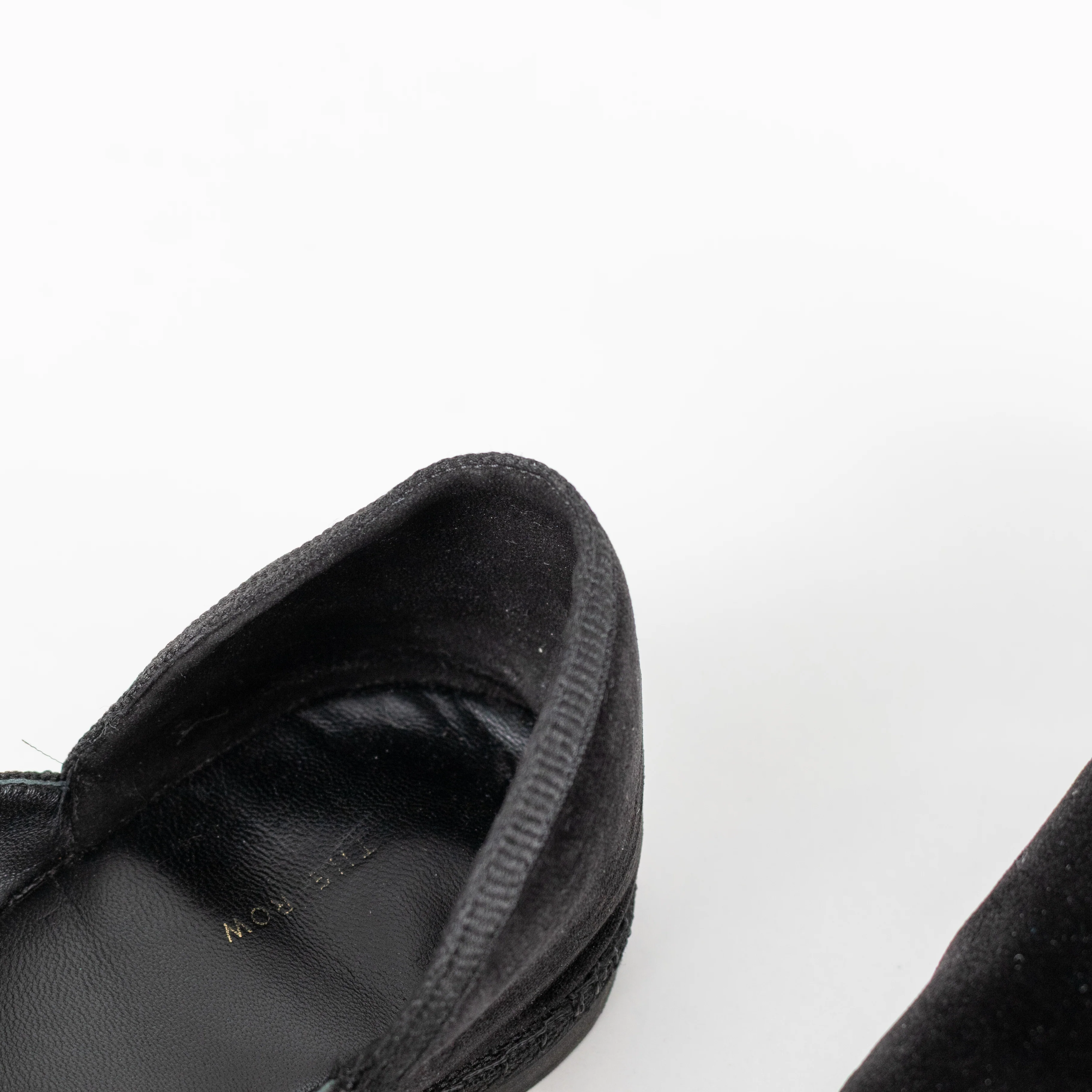 The Row Black Velvet Friulane Leather Flats - Image 12